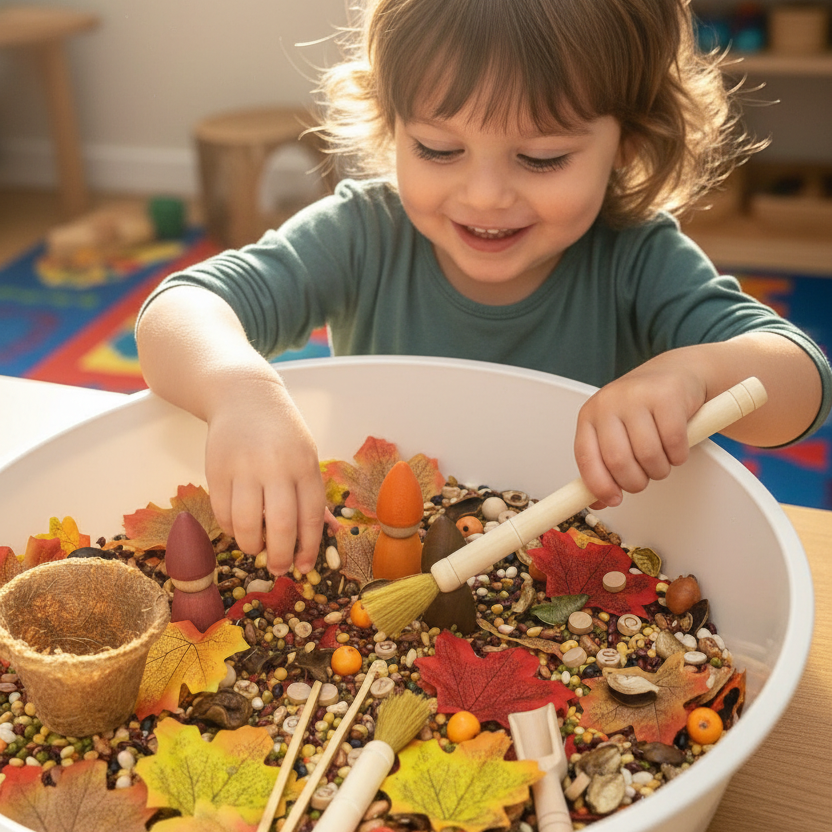 Pour and play sensory set for kids open ended play