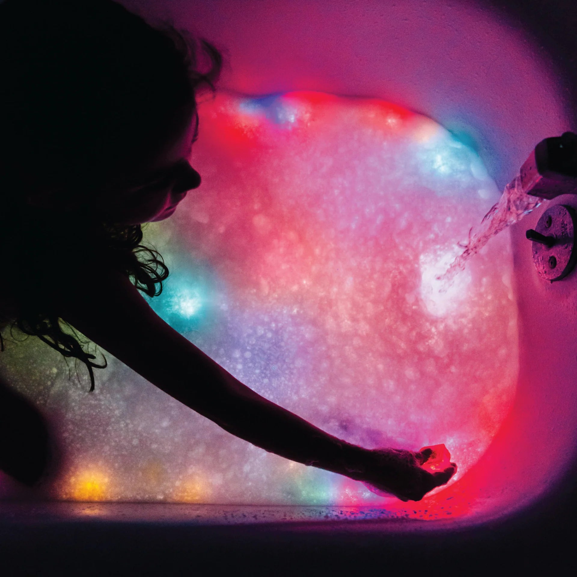 Glo Pals sensory cubes in water