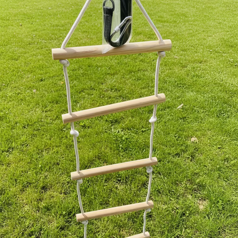 Kids rope ladder for outdoor climbing play