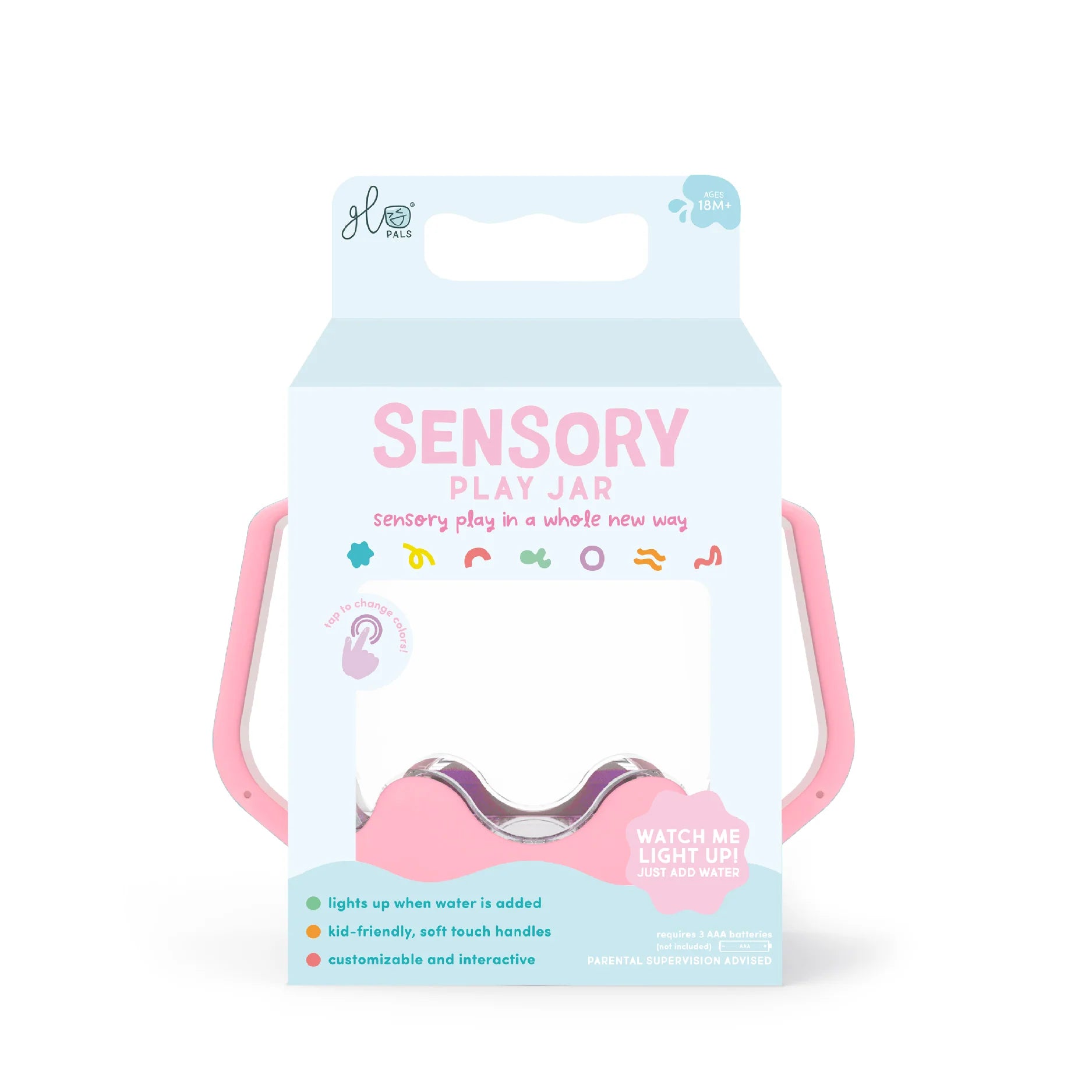 Light-up sensory jar for kids
