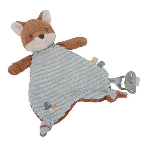 Woodland cuddle cloth with fox detail and soft fabric