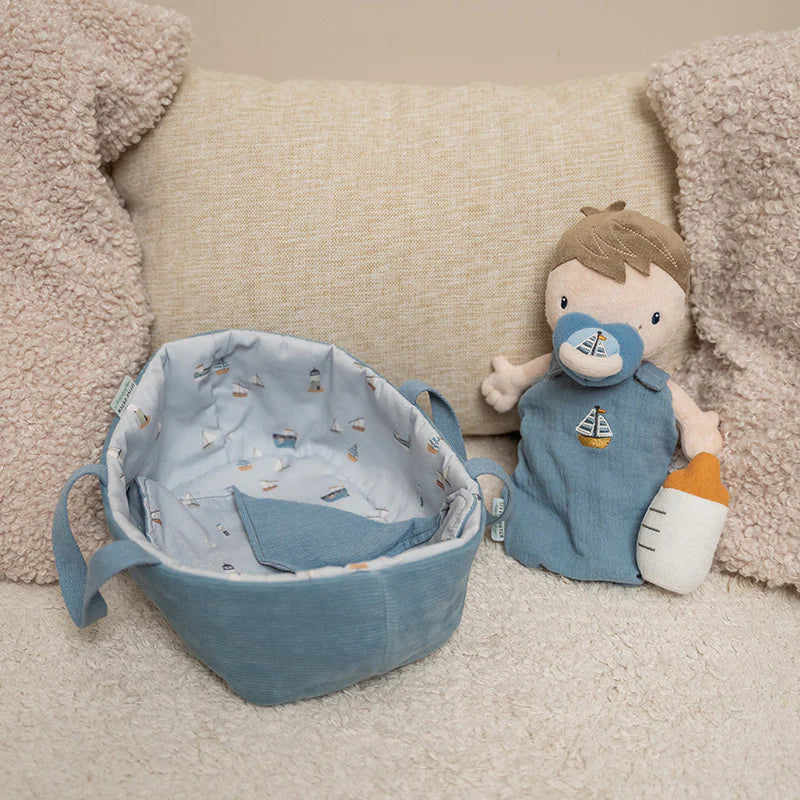 Little Dutch Jim cuddle doll in blue outfit
