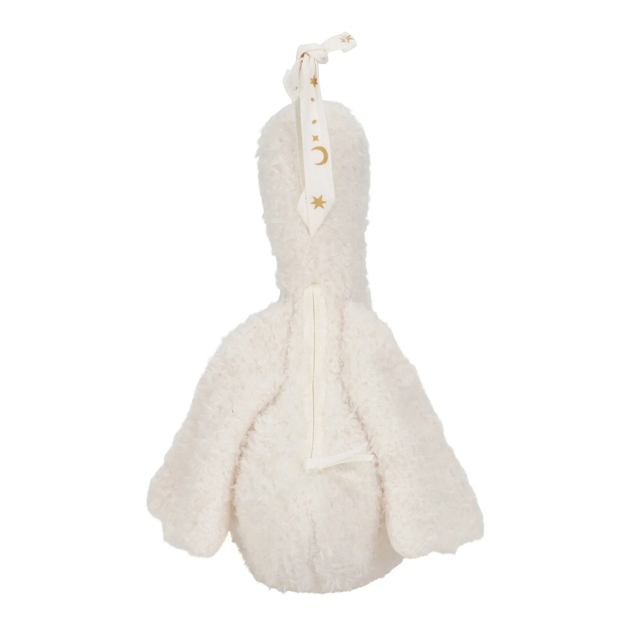 Close up of plush goose with soft fabric texture