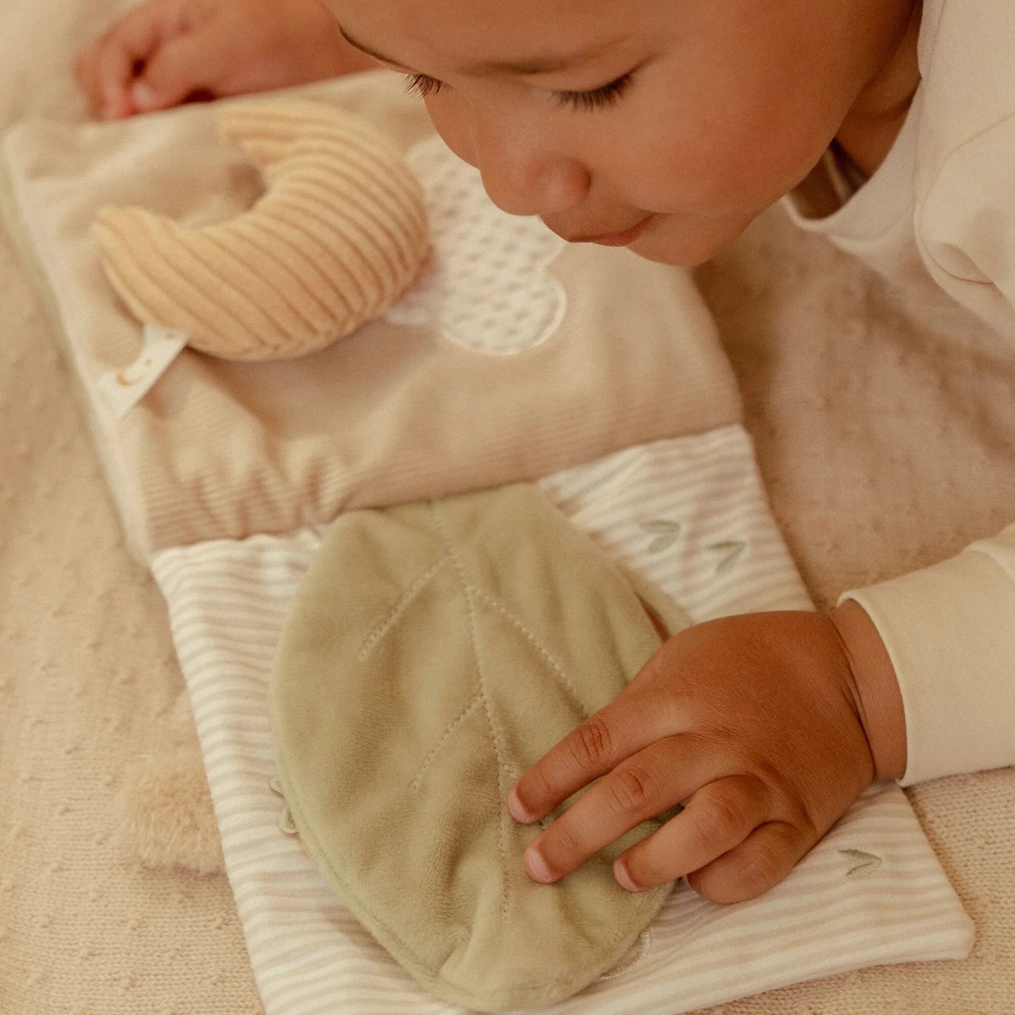 Touch and feel activity book with interactive elements