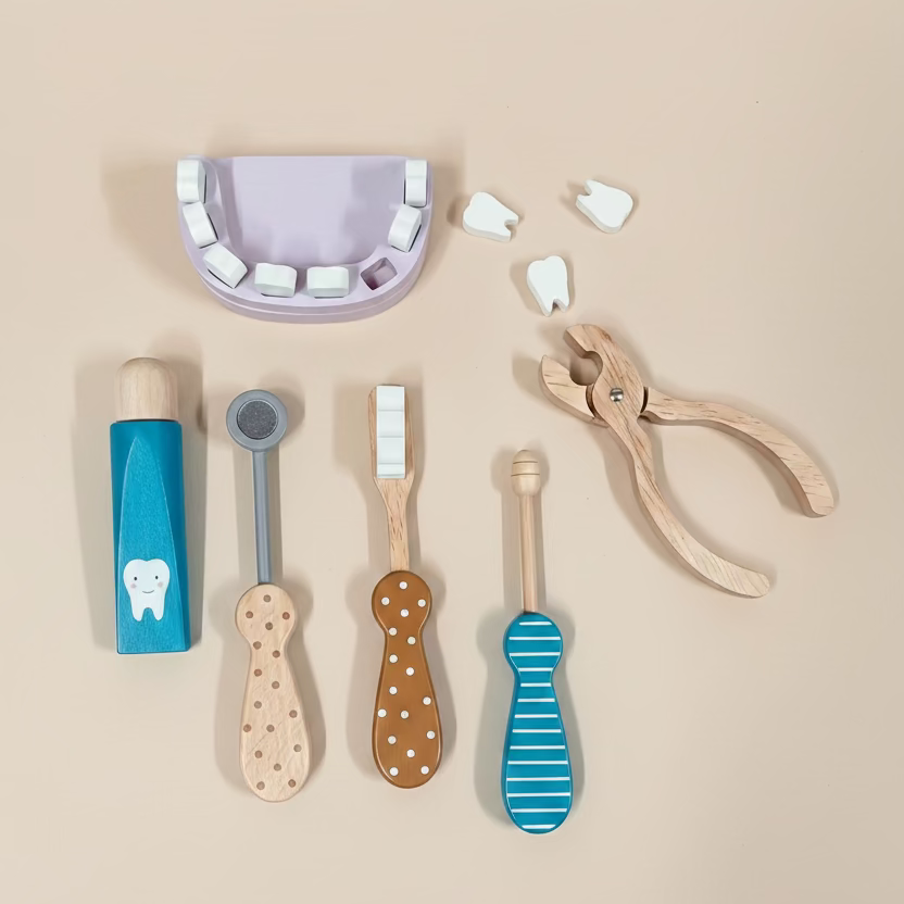 Pastel basic dentist set for kids