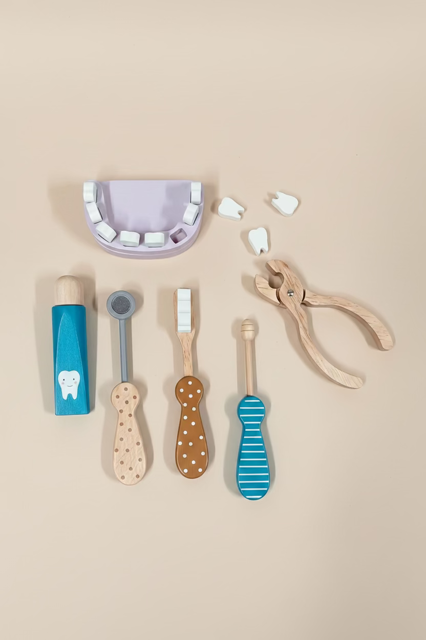 Pastel basic dentist set for kids