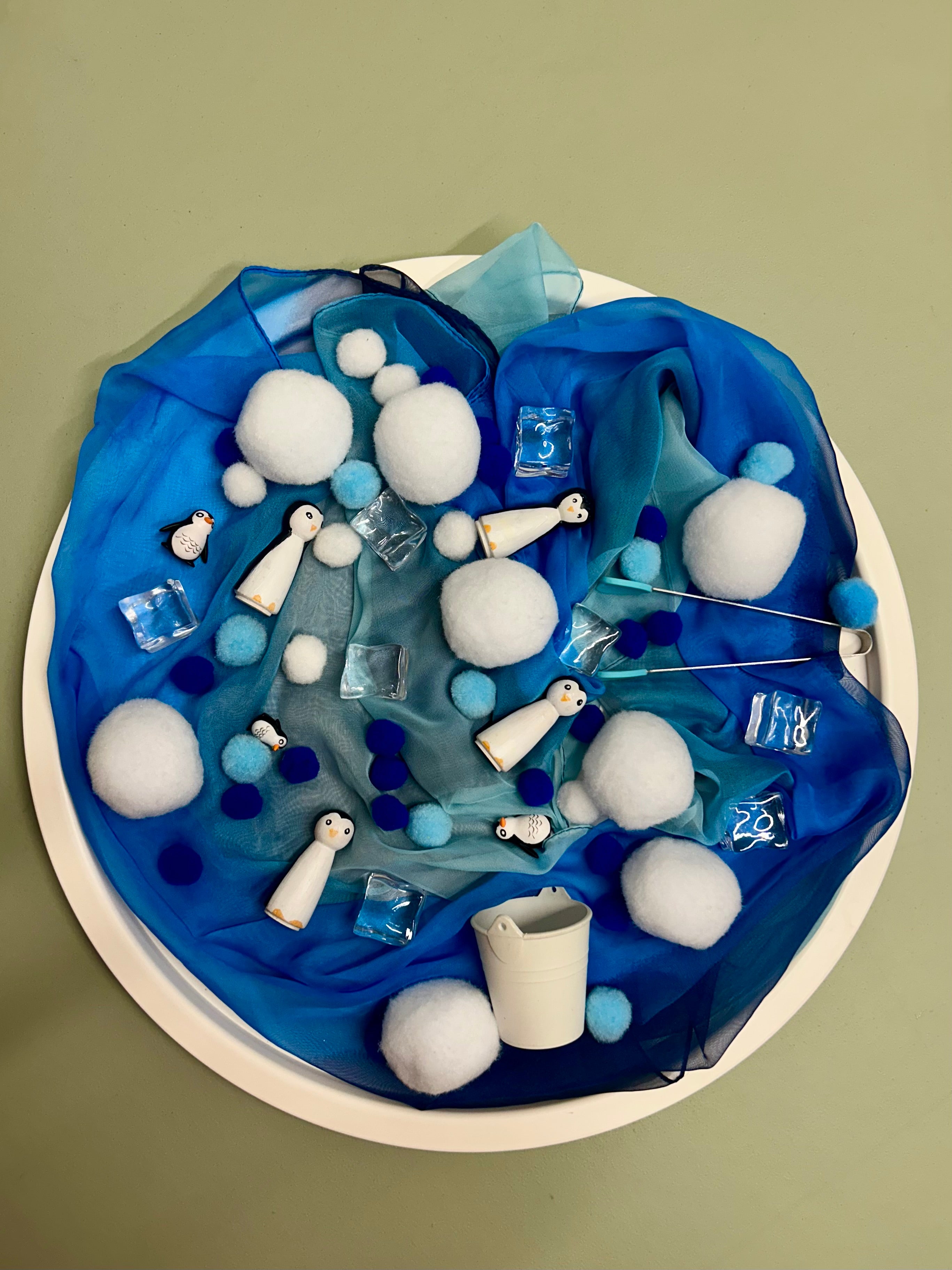 Pour and Play Sensory Set — OT-designed themed sensory play for children 3 years and older. Penguin set