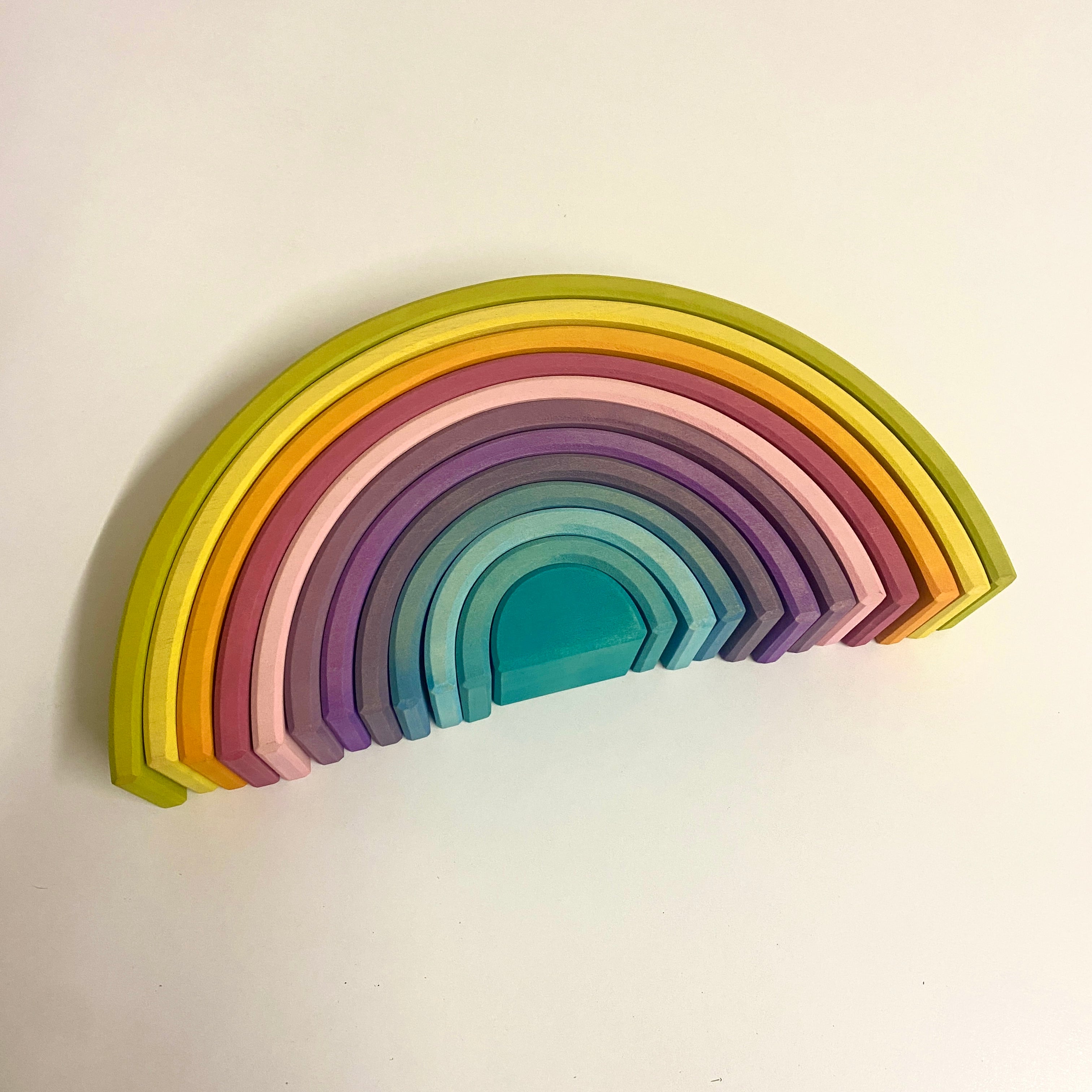 soft macaroon colours rainbow stacker