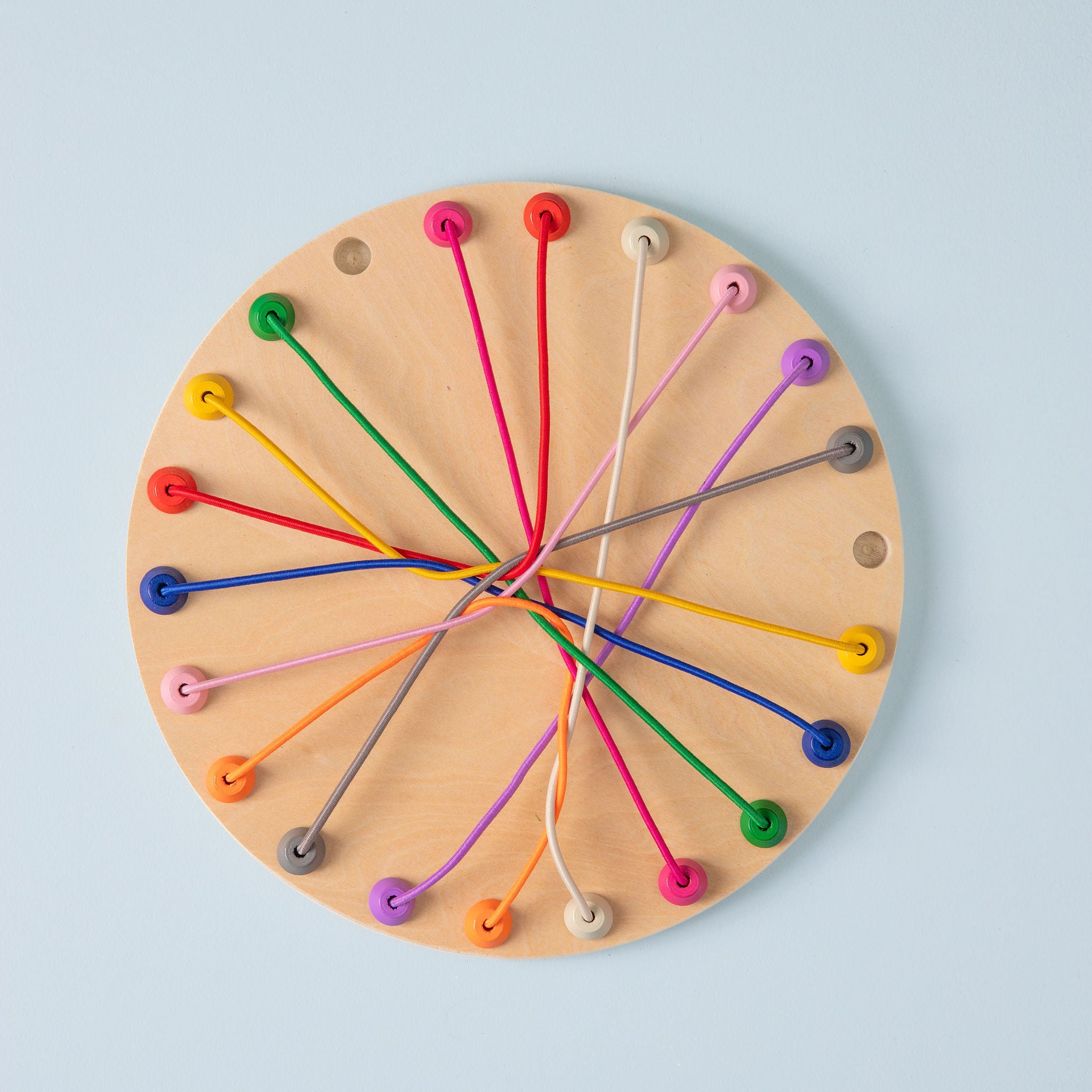 Rope Solving Challenge puzzle game for kids — colourful ropes on game board