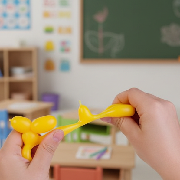 Squishy balloon dog fidget for stress relief