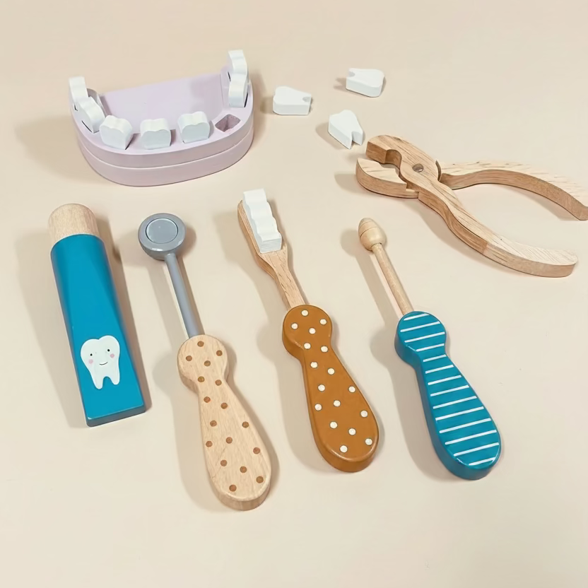 Wooden Basic Dentist Set for Kids