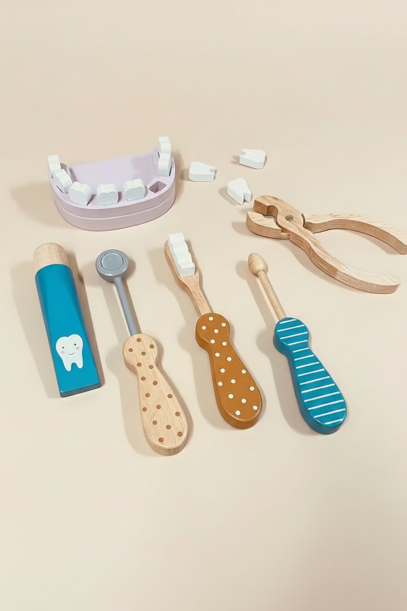 Wooden Basic Dentist Set for Kids