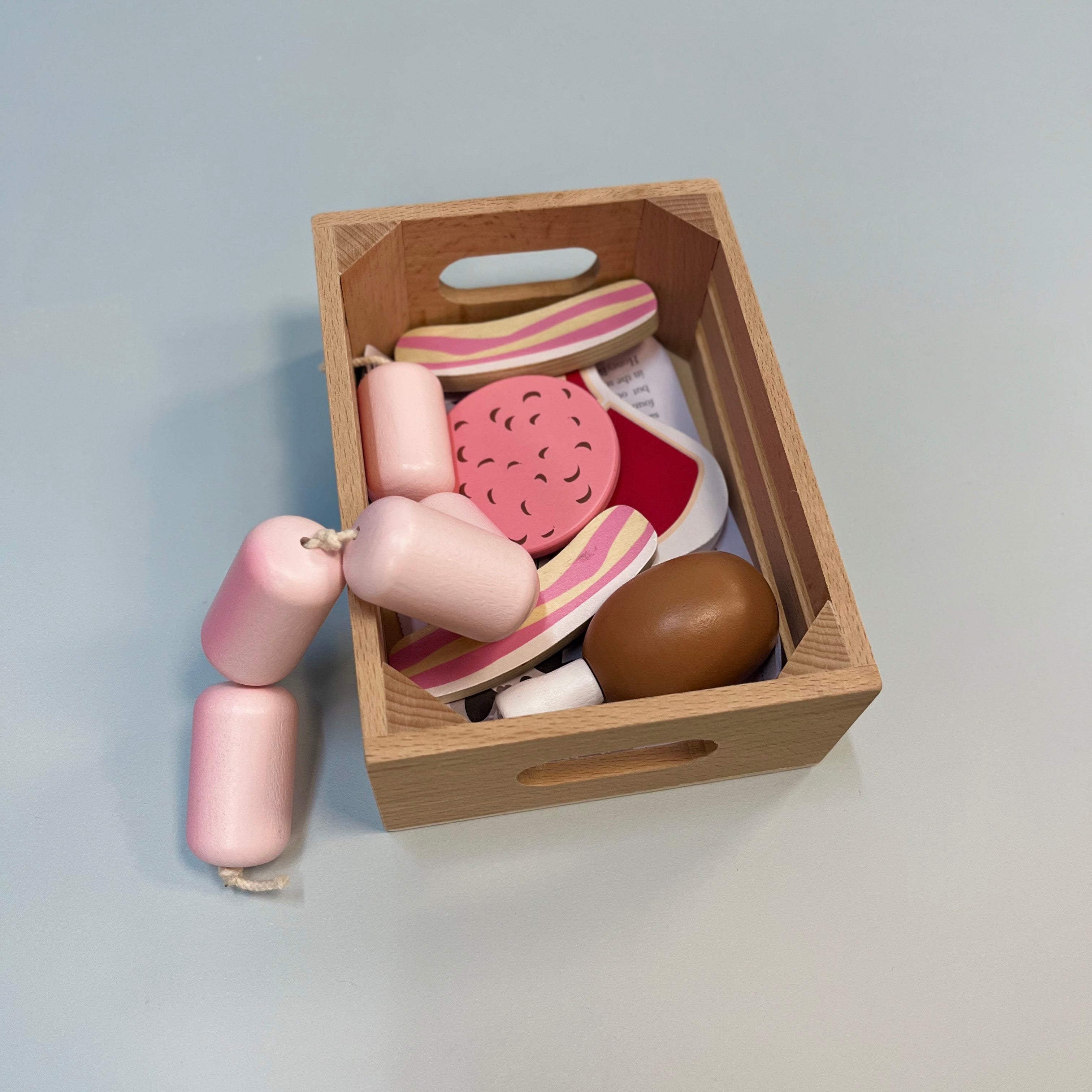 Wooden Butchers crates for role play