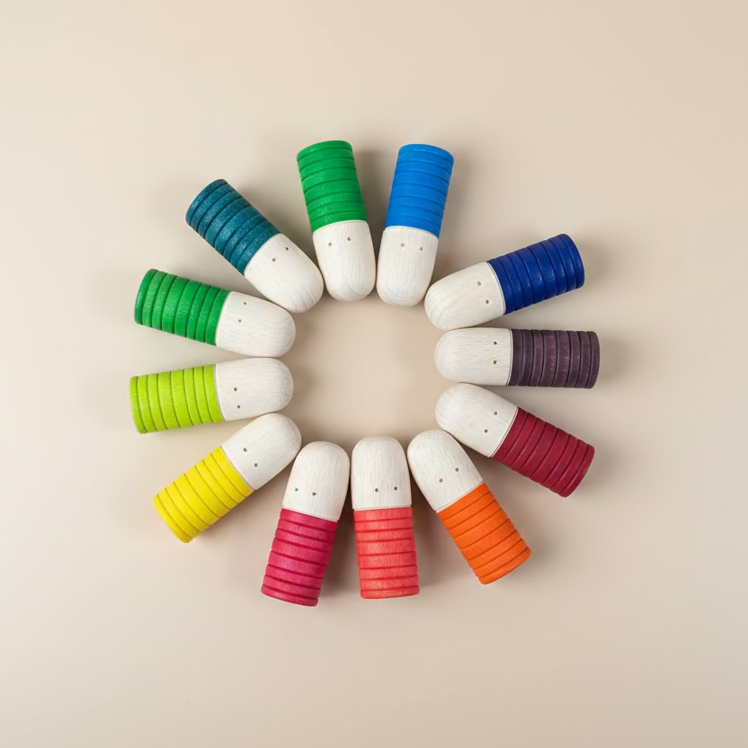 Montessori Wooden Pegdolls