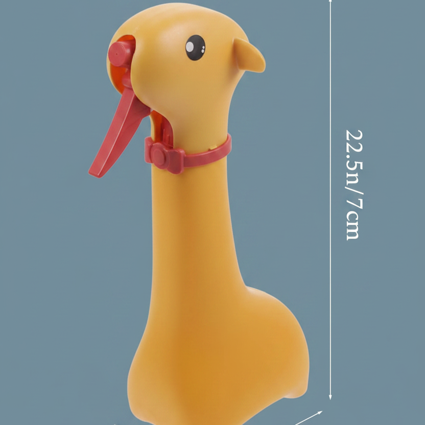 showing measurements of spray bottle size