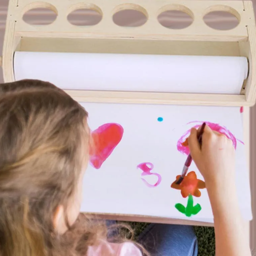 Montessori inspired paper dispenser for children