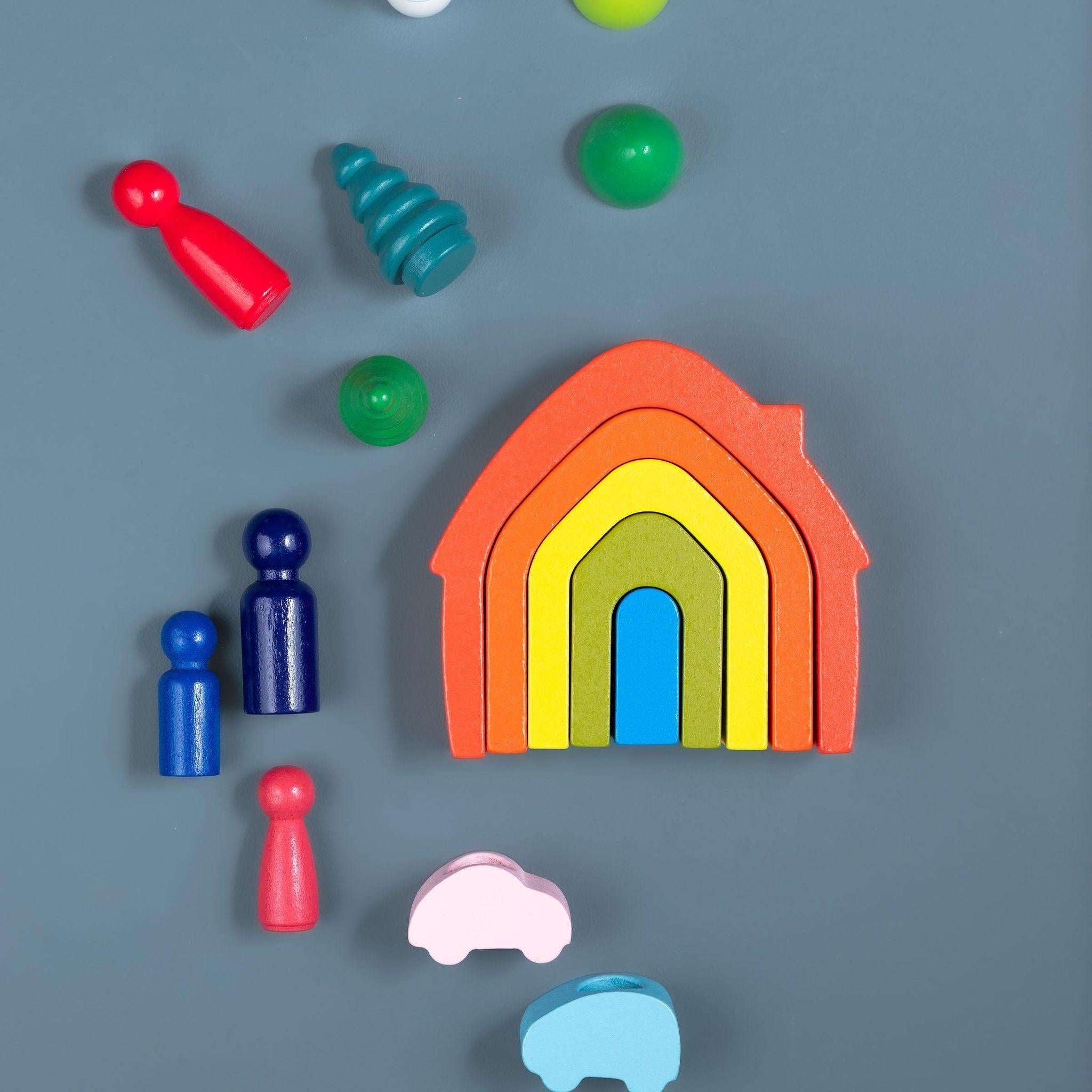 Wooden Rainbow Set - tiny tree toys