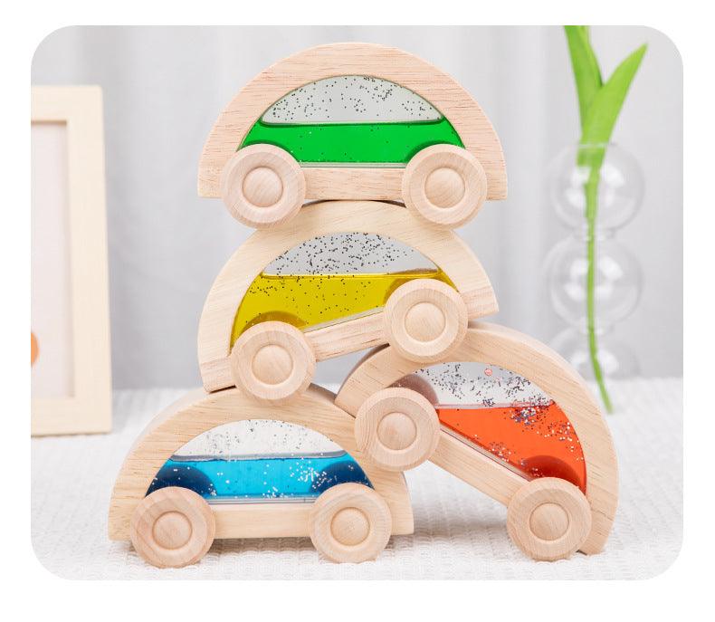 Liquid Wooden Cars - tiny tree toys