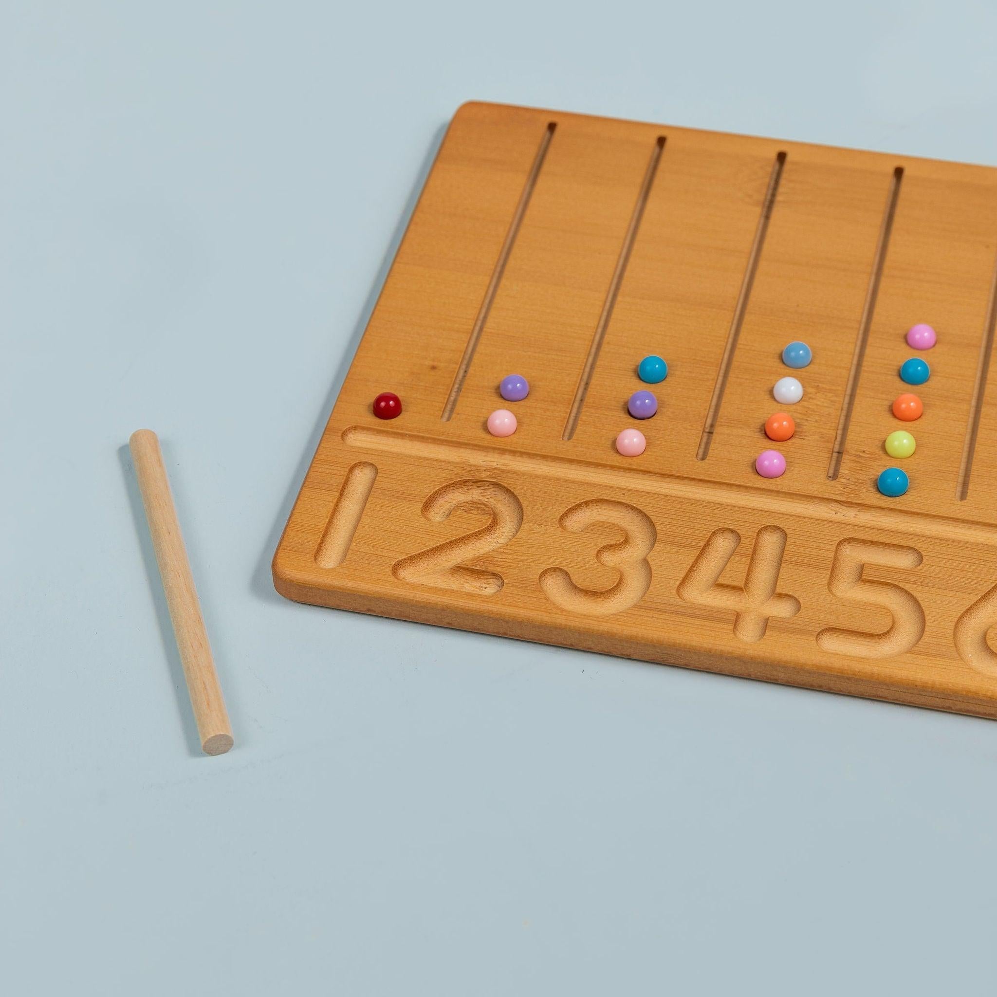 Bamboo Number Board - Various Designs - tiny tree toys - nunukids