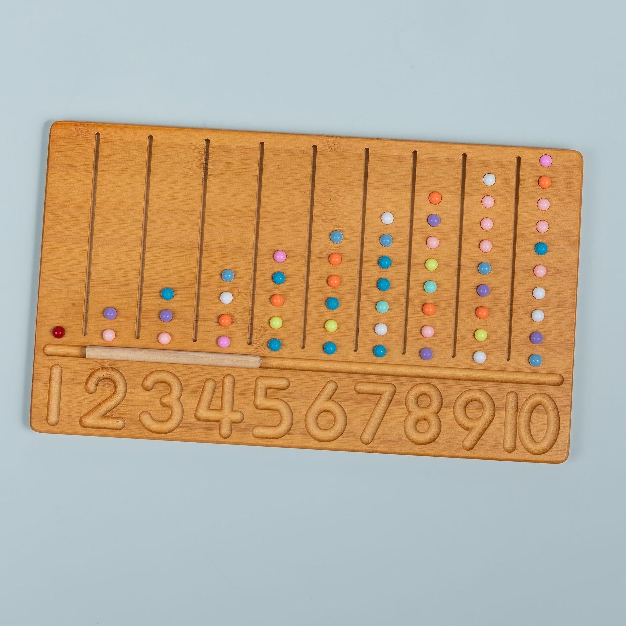 Bamboo Number Board - Various Designs - tiny tree toys - nunukids
