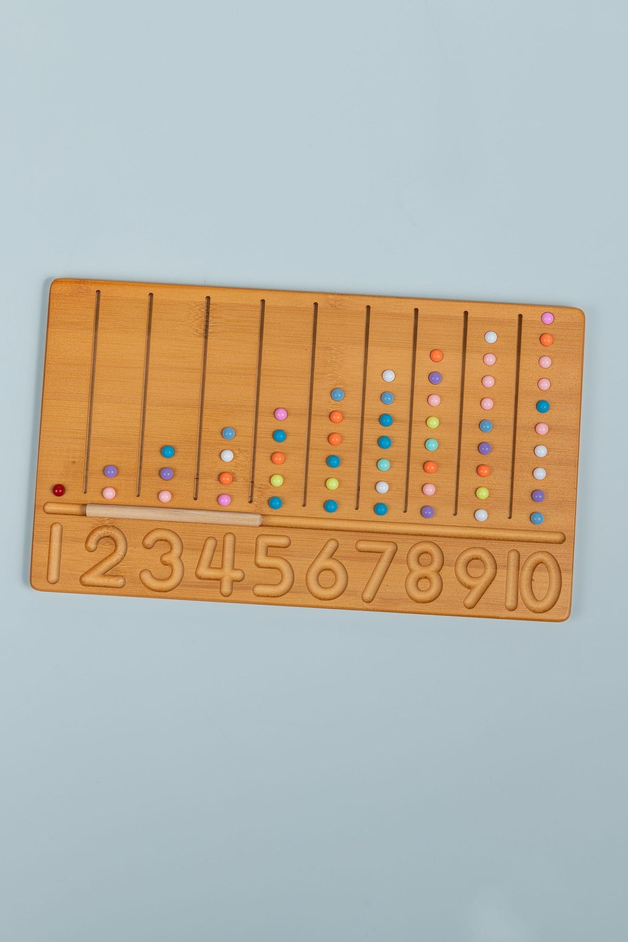 Bamboo Number Board - Various Designs - tiny tree toys - nunukids