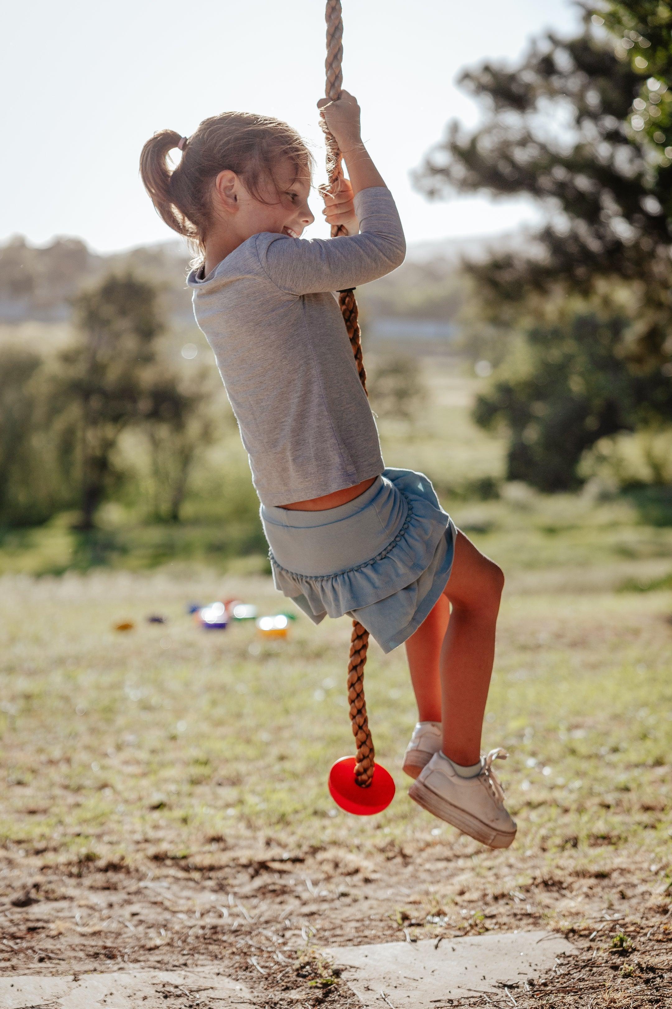 Button Rope Swing - tiny tree toys - tiny tree toys
