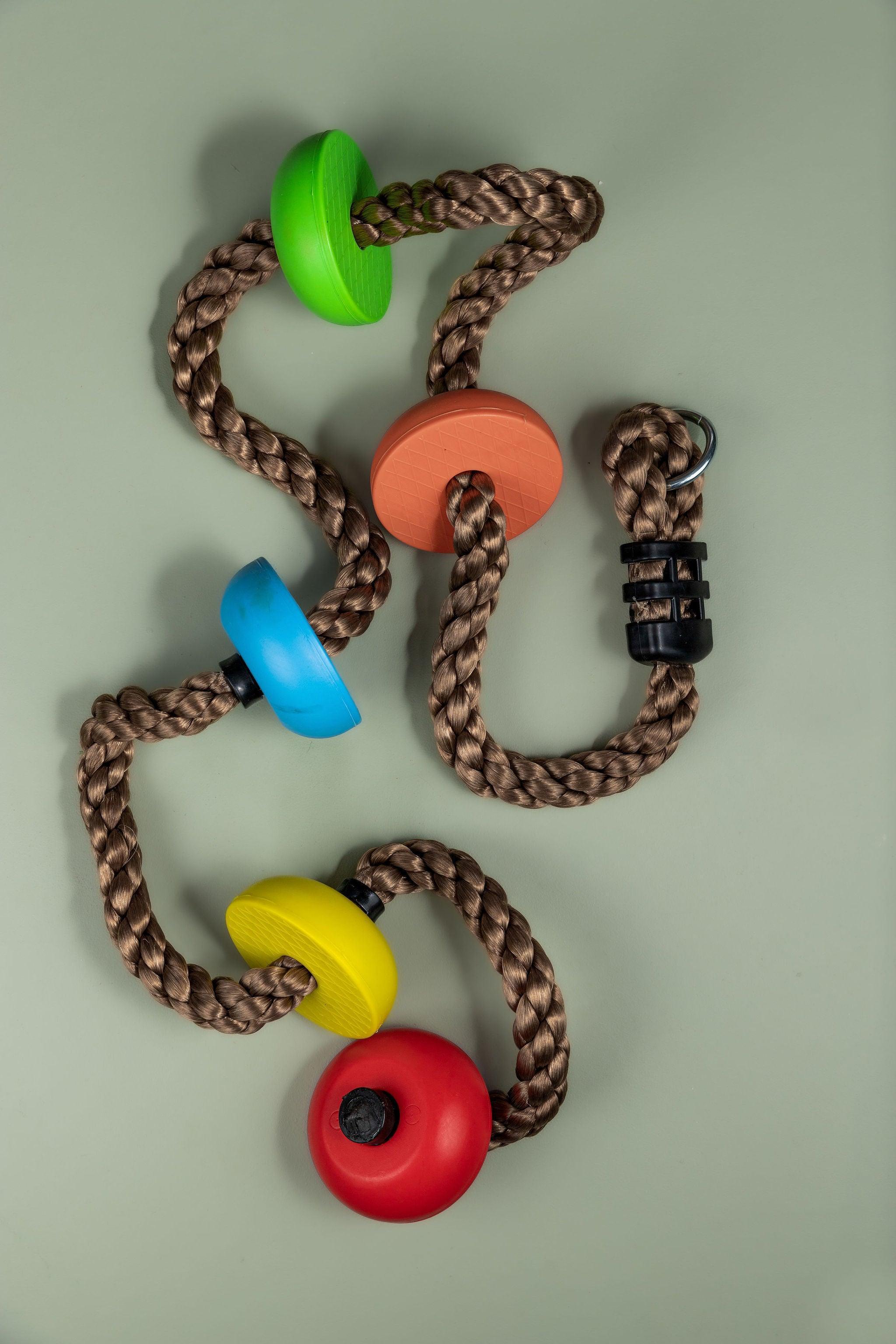 Button Rope Swing - tiny tree toys - tiny tree toys