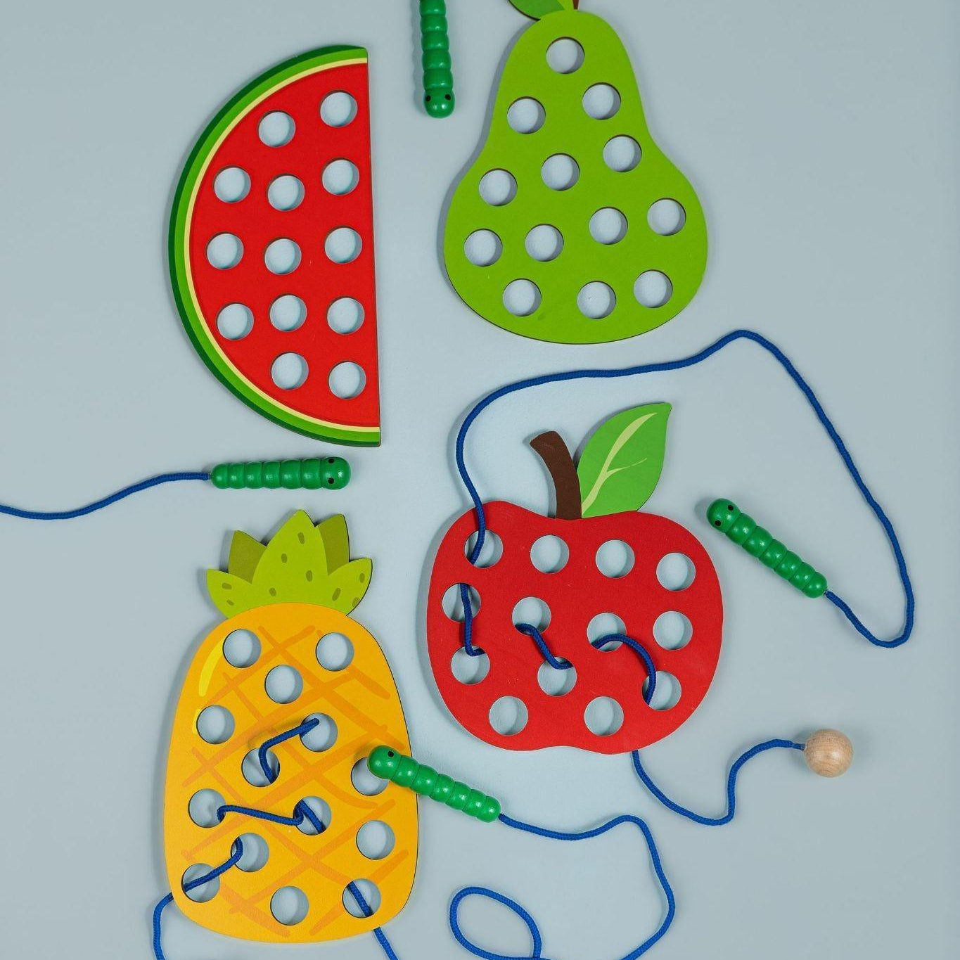 Caterpillar Threading Set - tiny tree toys - tiny tree toys