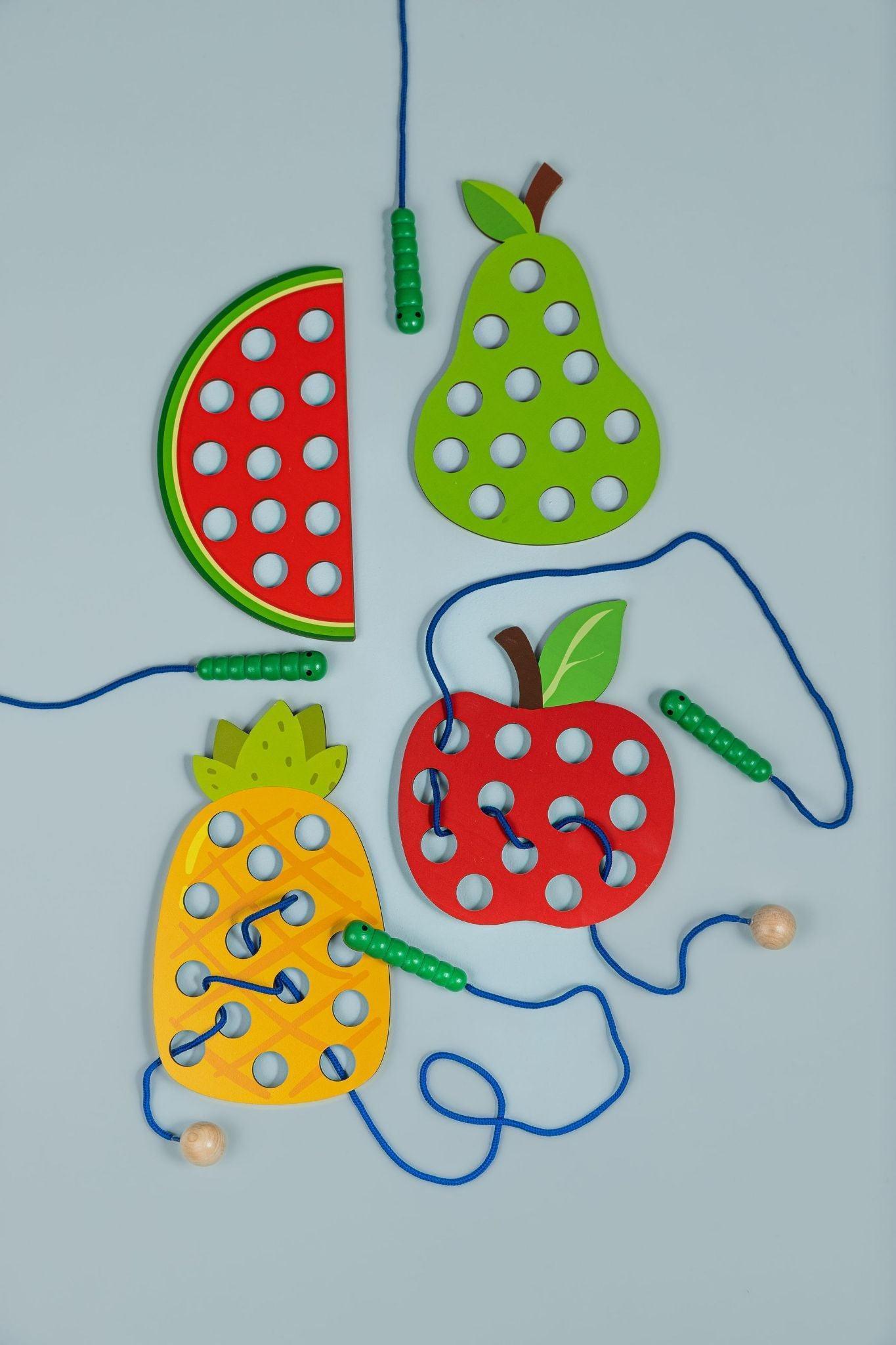 Caterpillar Threading Set - tiny tree toys - tiny tree toys