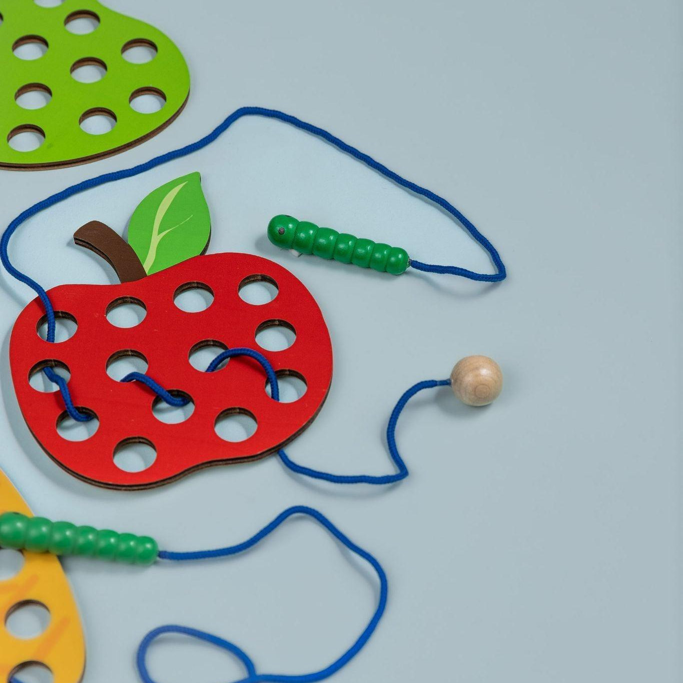 Caterpillar Threading Set - tiny tree toys - tiny tree toys