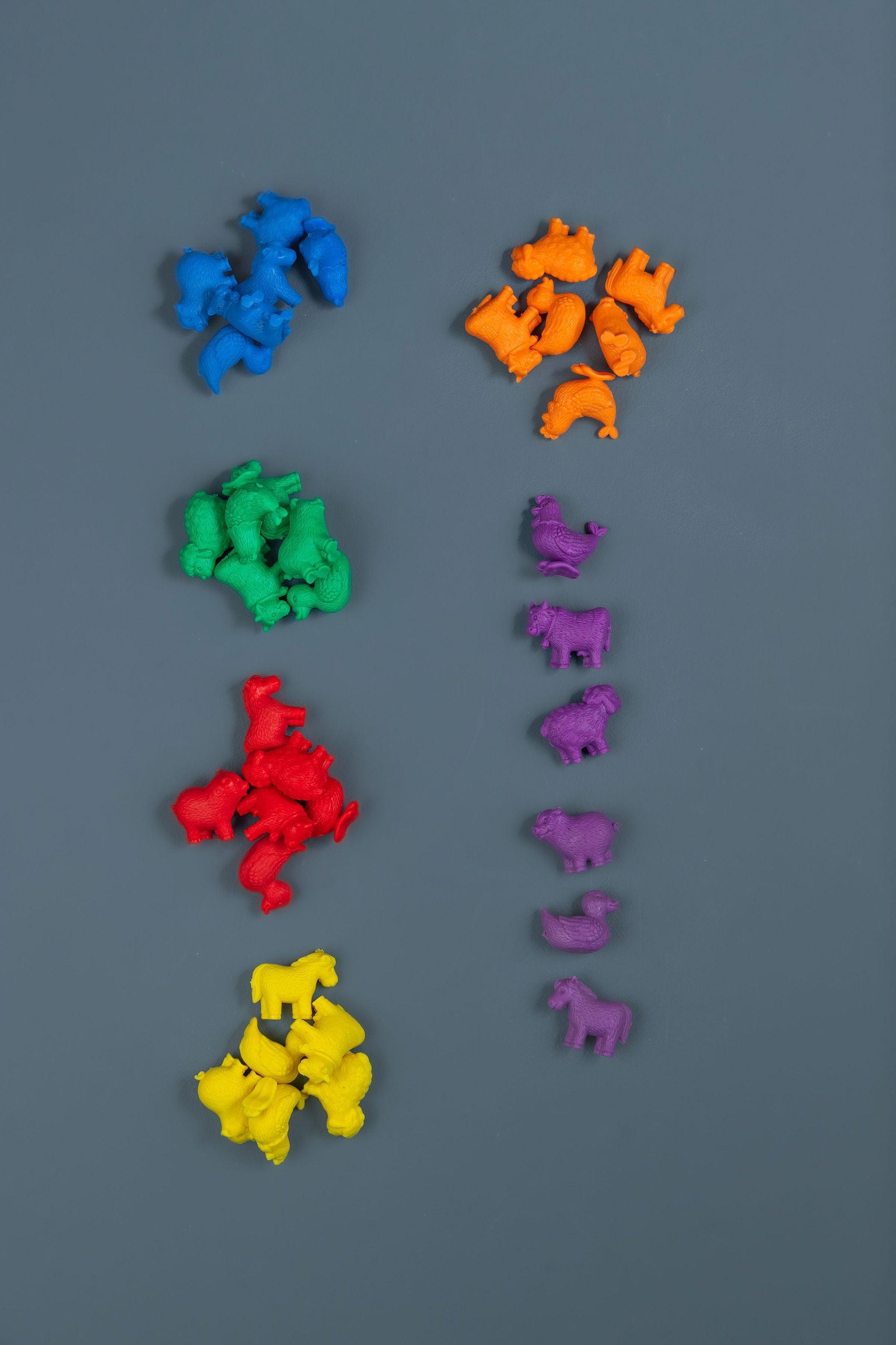 Farm animal counters set of 36 for early math and sorting play - Tiny Tree Toys South Africa