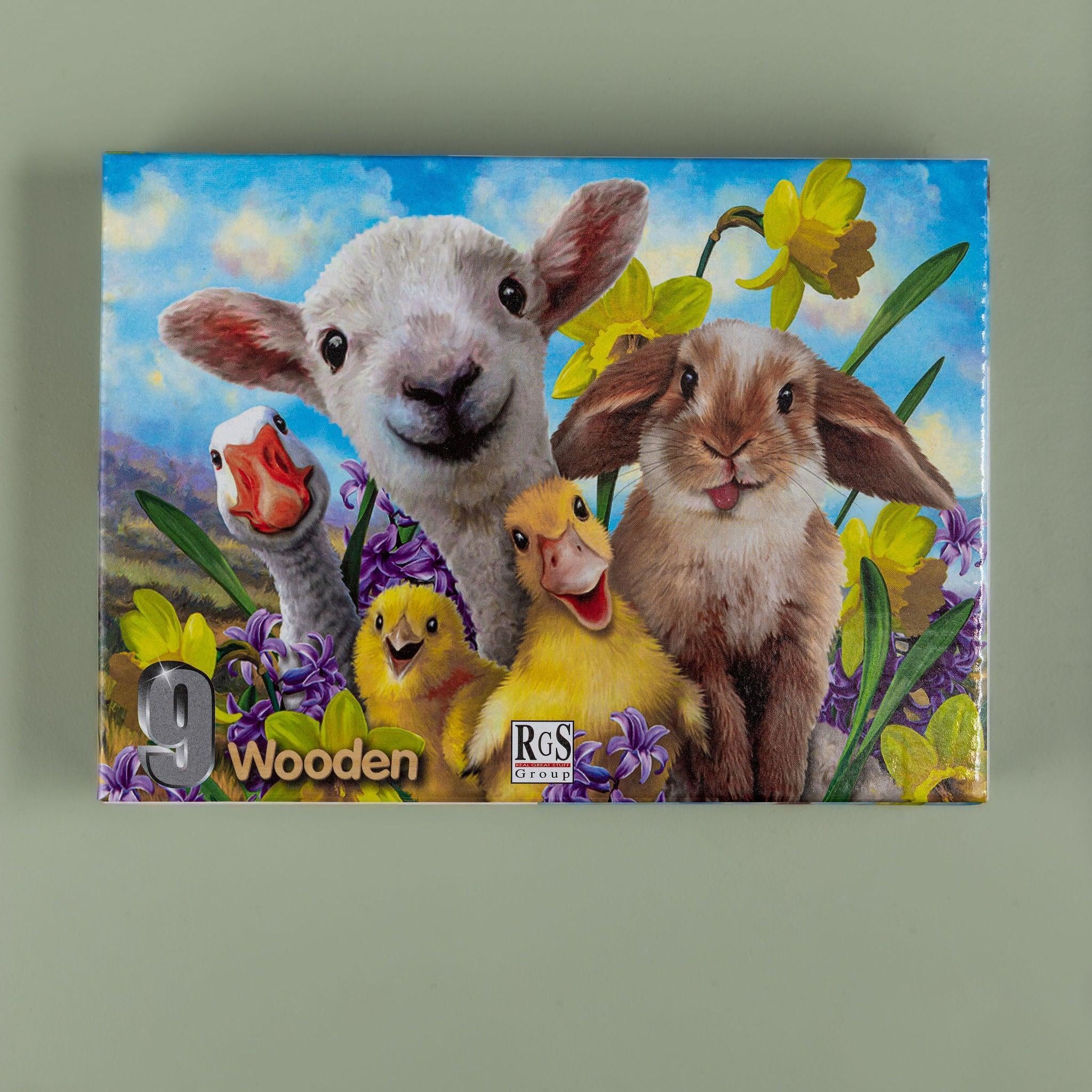 Farm Friends Puzzle 9 Pcs A4 - tiny tree toys - Smart Thinking