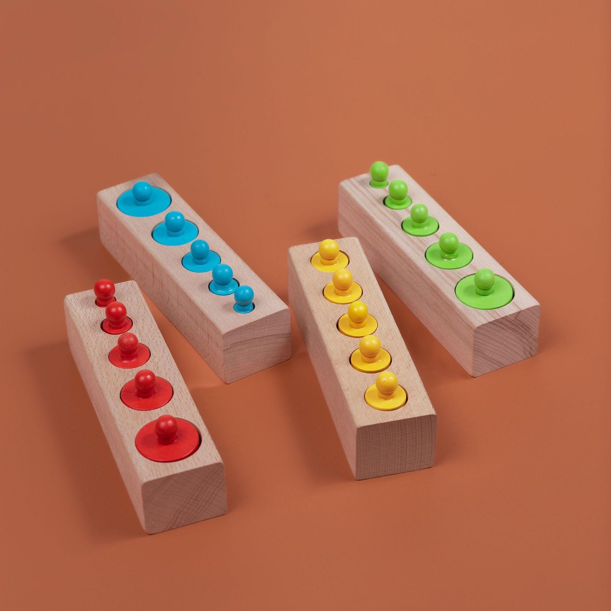 Knobbed Cylinders - tiny tree toys - tiny tree toys