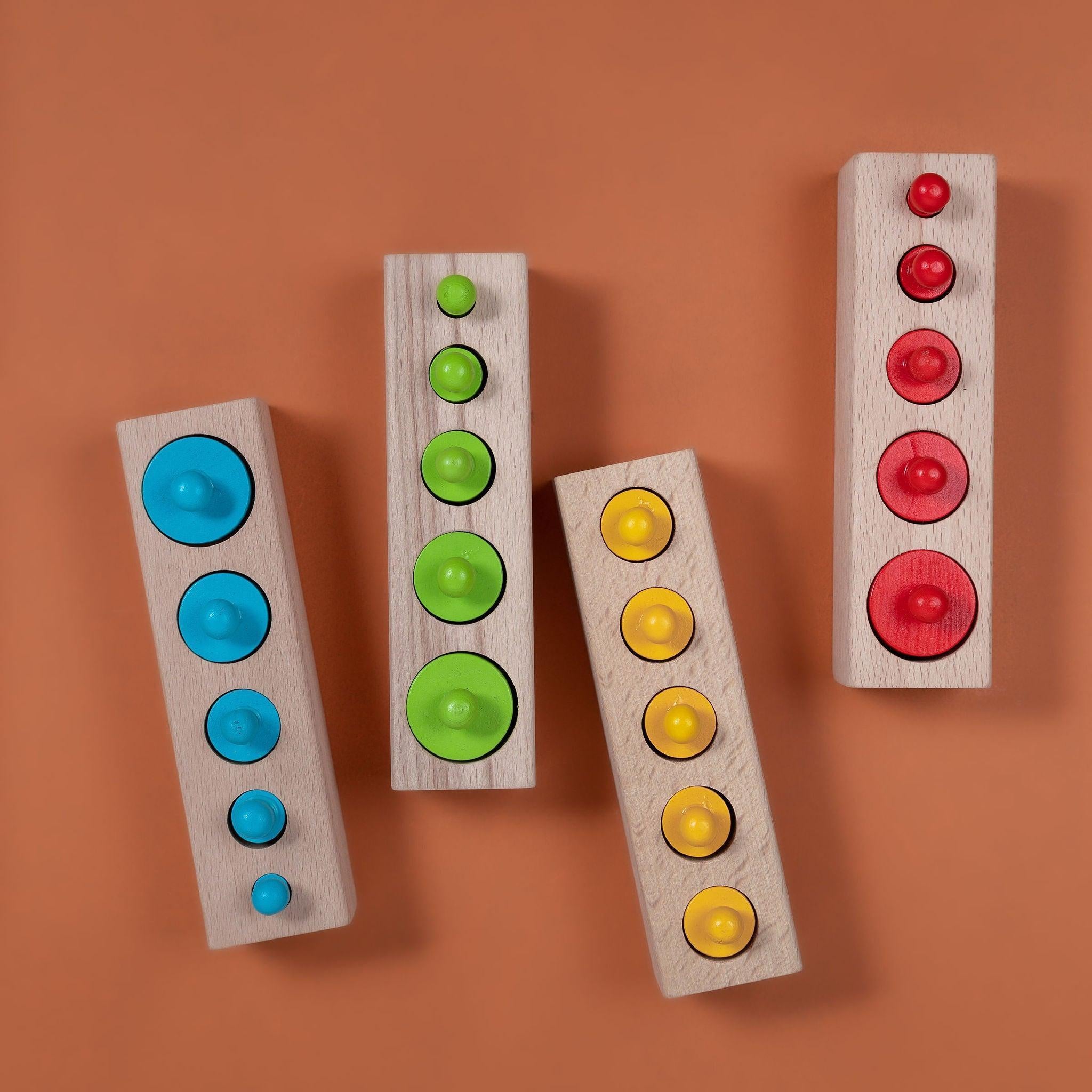 Knobbed Cylinders - tiny tree toys - tiny tree toys