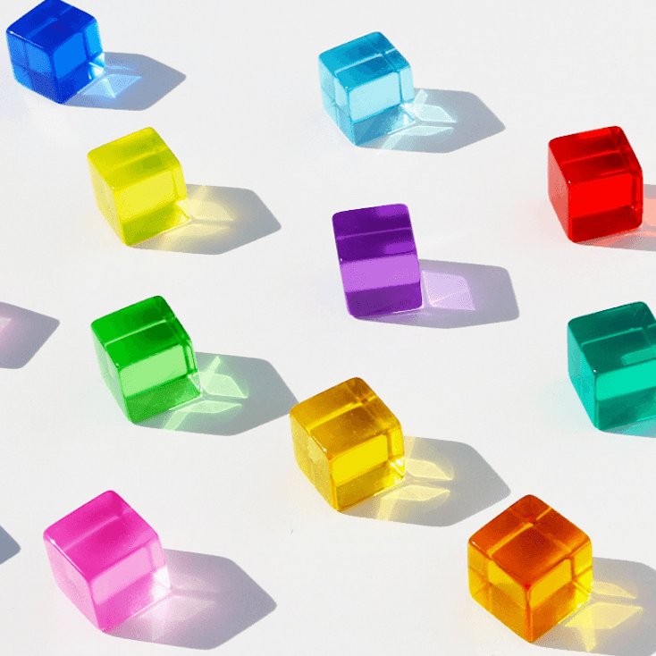 Lucite Blocks 100Pc - tiny tree toys