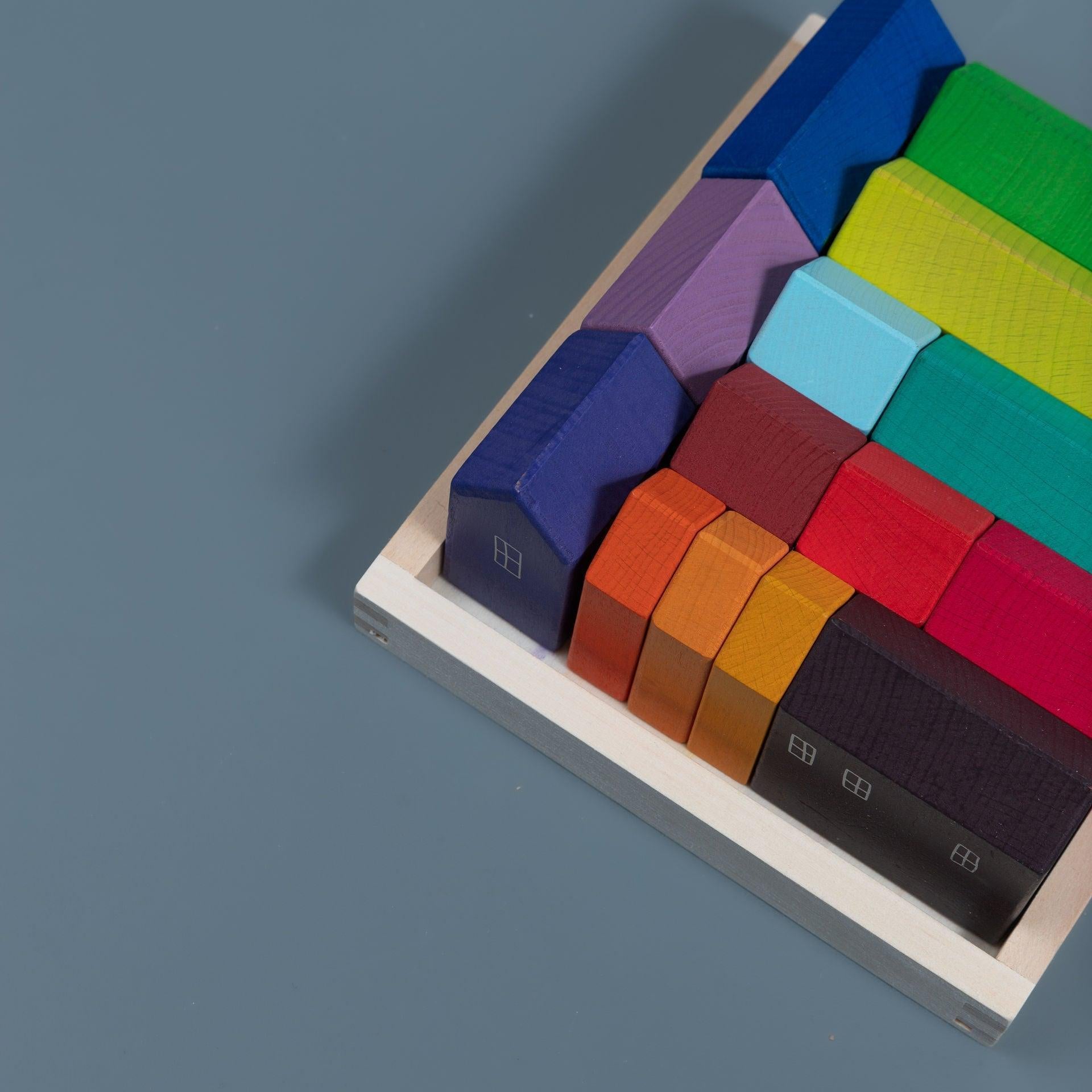 My City Coloured Blocks - tiny tree toys - tiny tree toys