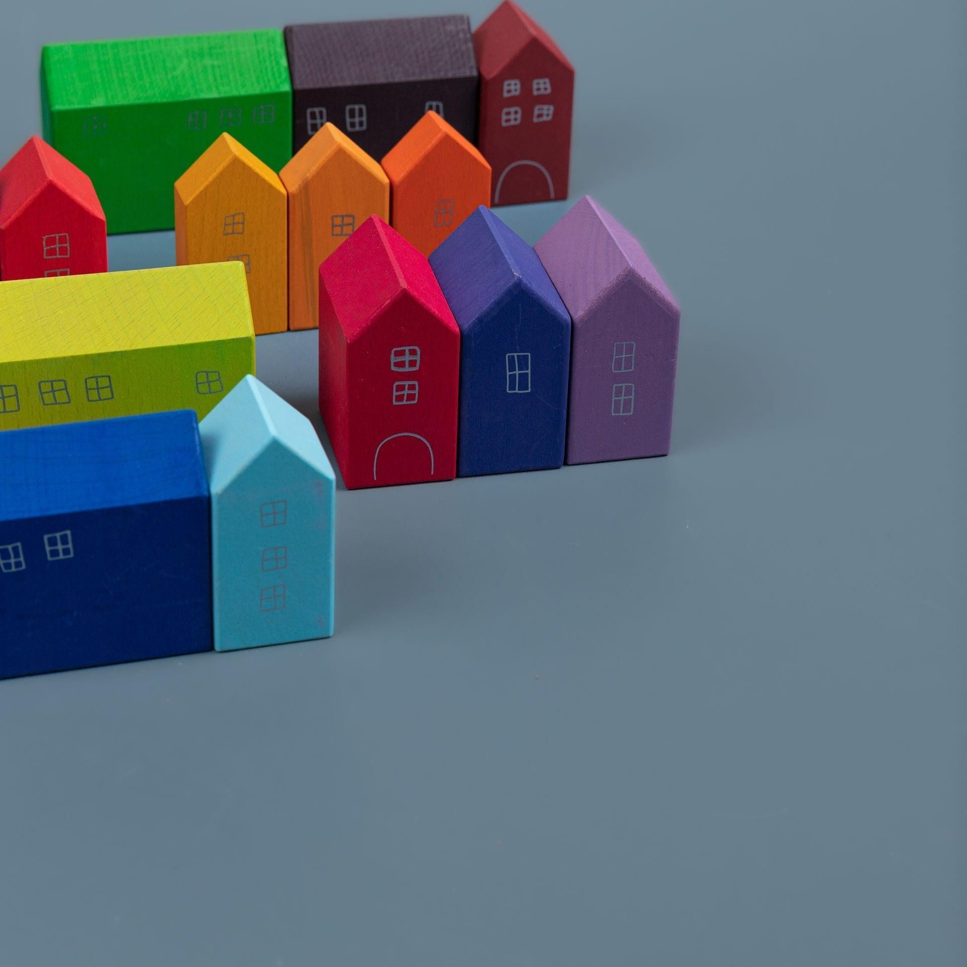 My City Coloured Blocks - tiny tree toys - tiny tree toys