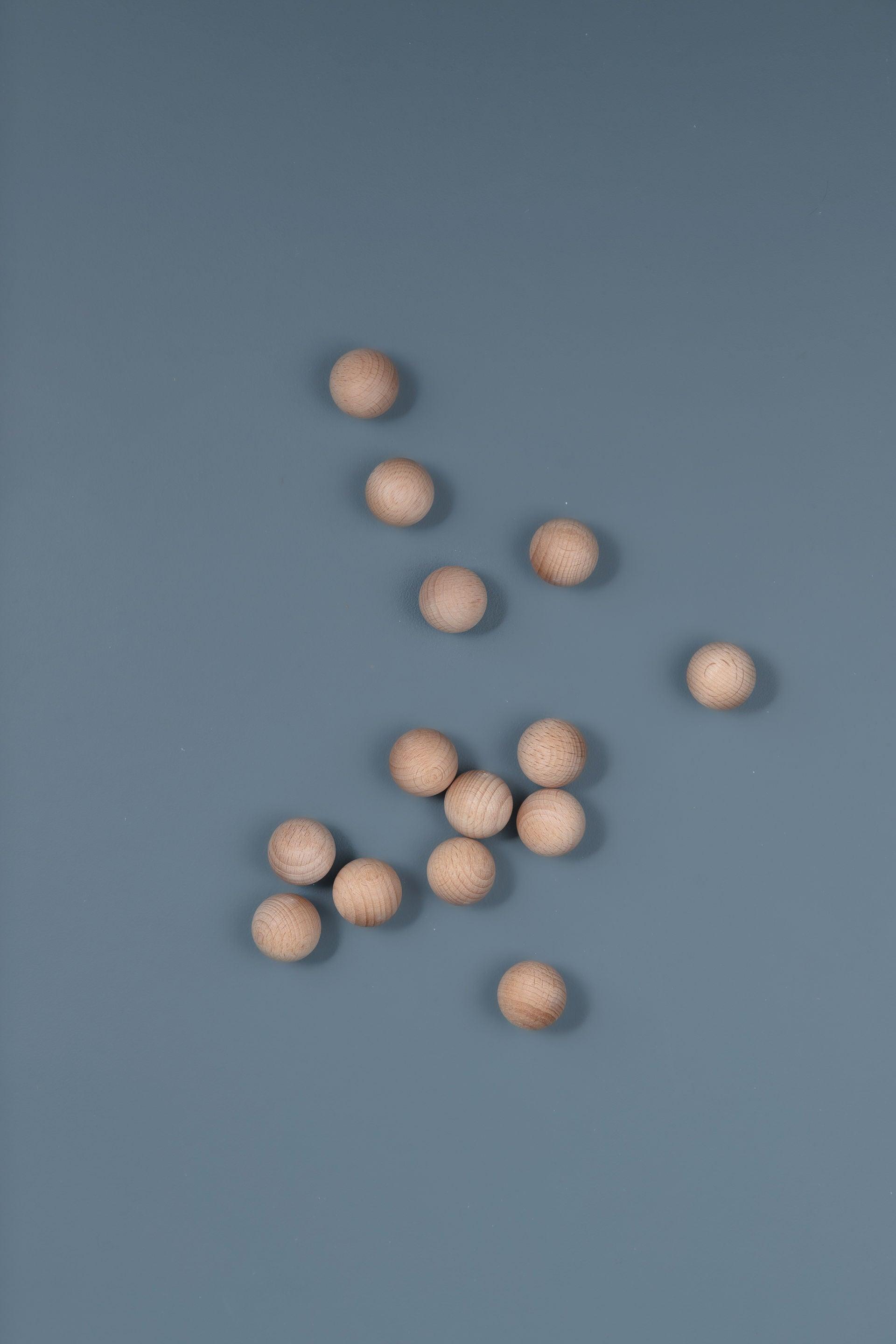 Neutral wooden shapes for calm open ended play