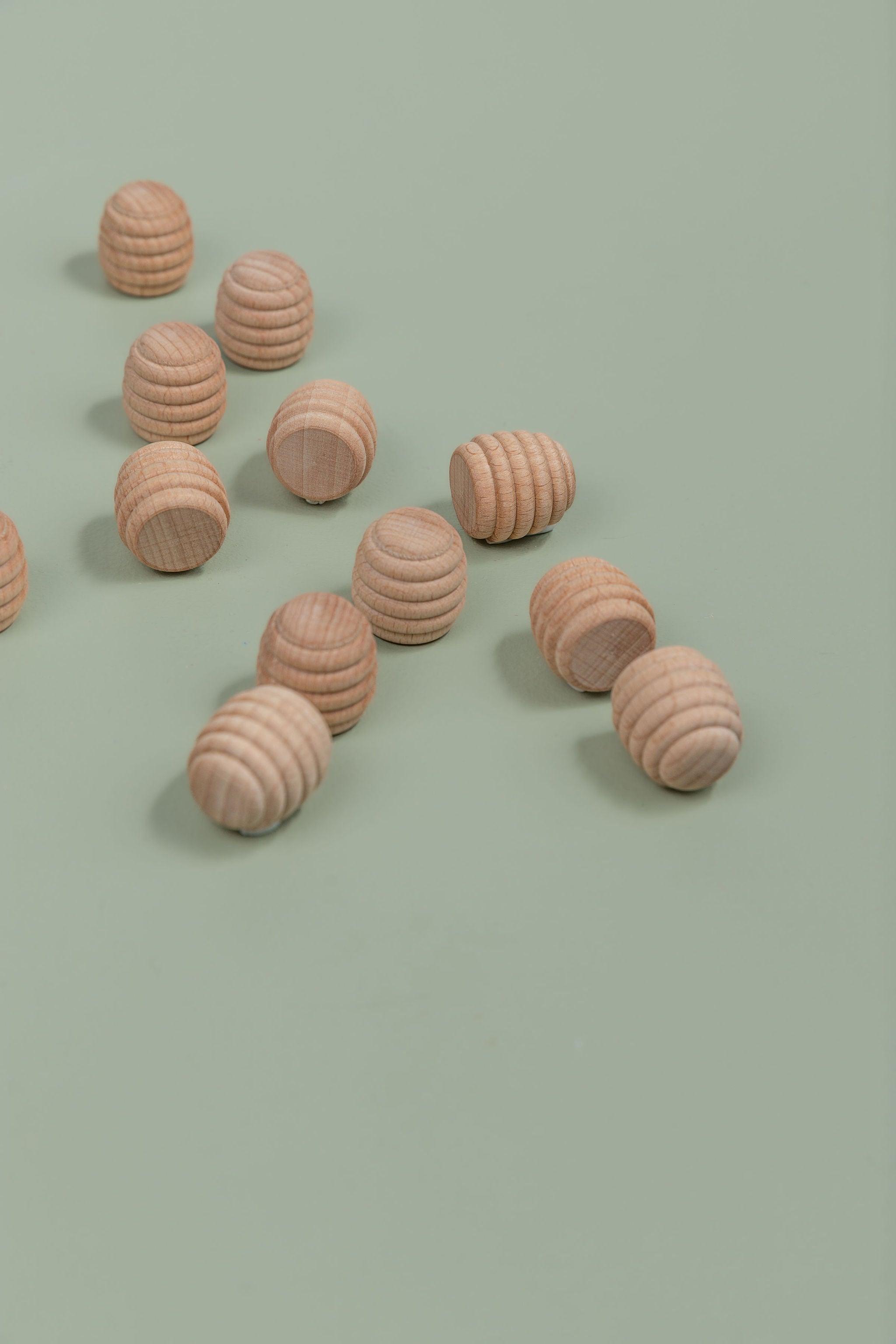 Wooden shapes for counting and sorting activities