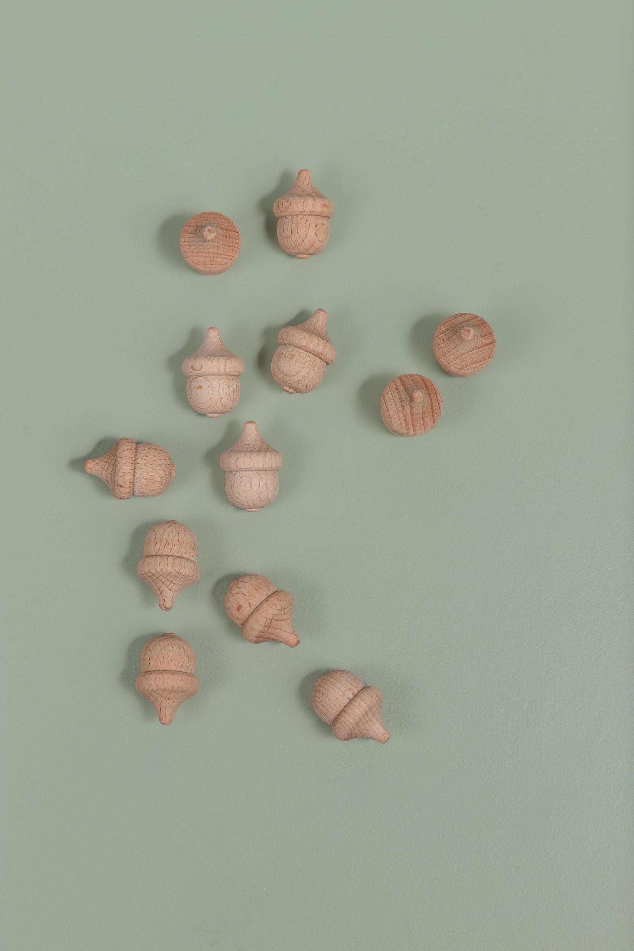 Assorted wooden pieces for pattern creation