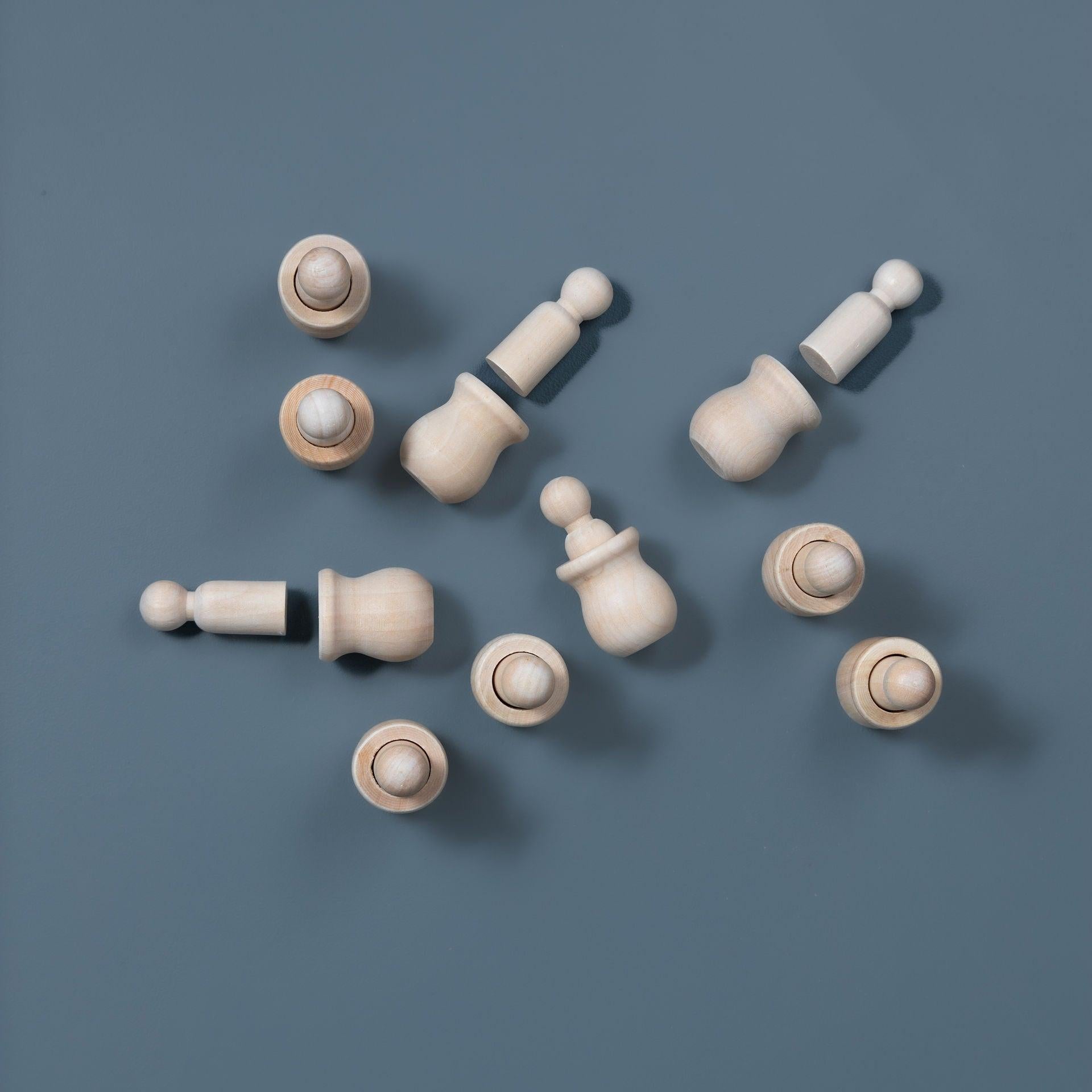 Natural Peg Dolls In A Cup - tiny tree toys - tiny tree toys