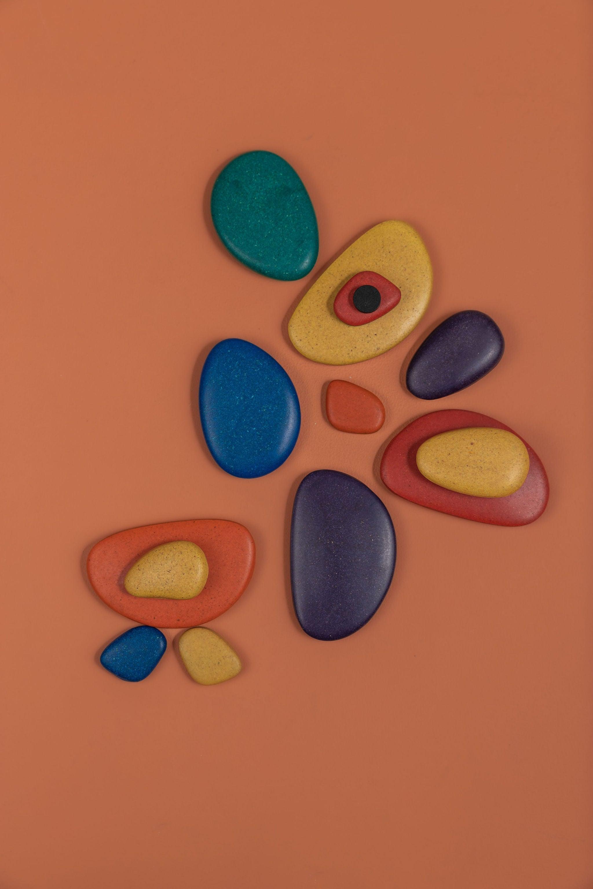 Rainbow Pebbles ( Earth ) - tiny tree toys - tiny tree toys