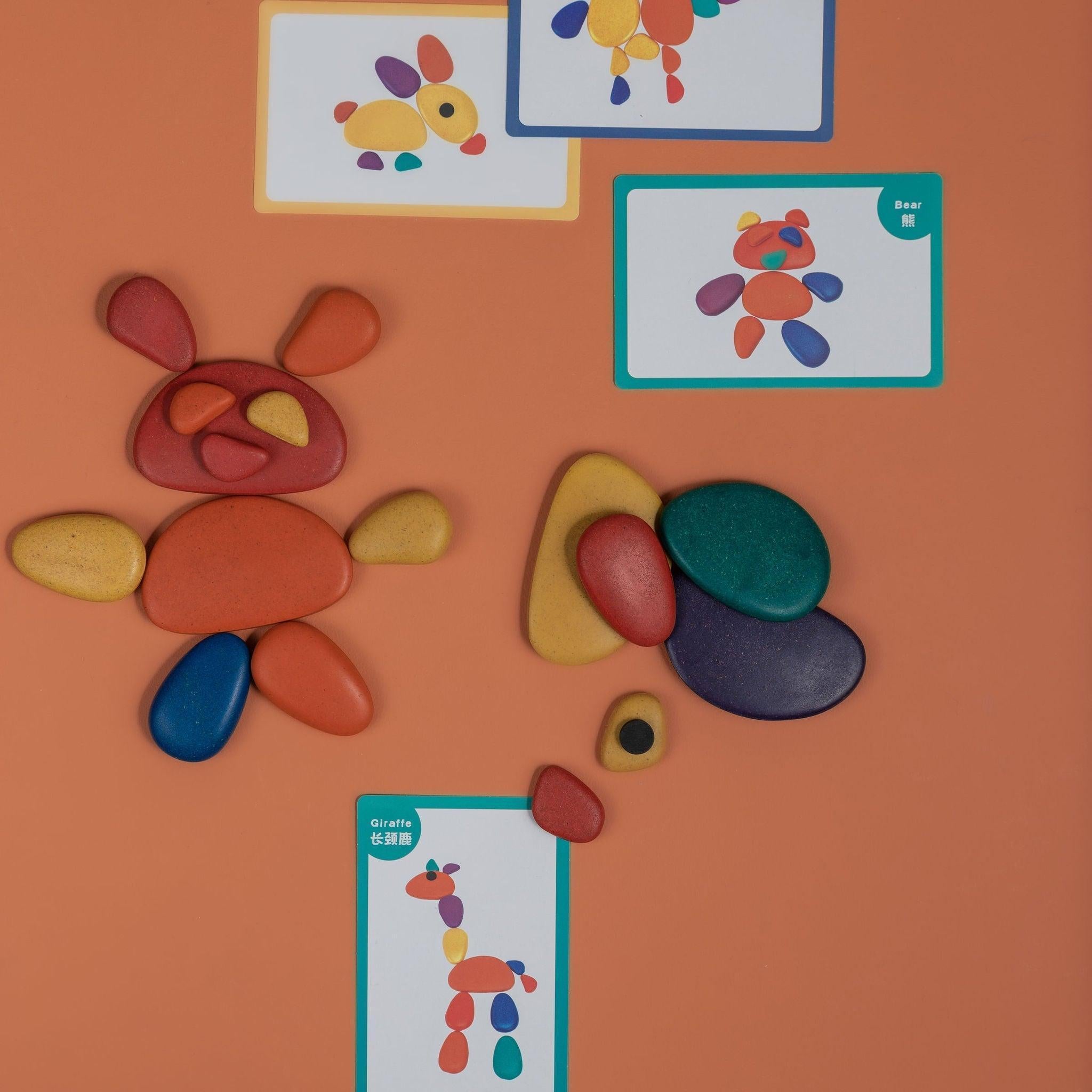 Rainbow Pebbles ( Earth ) - tiny tree toys - tiny tree toys