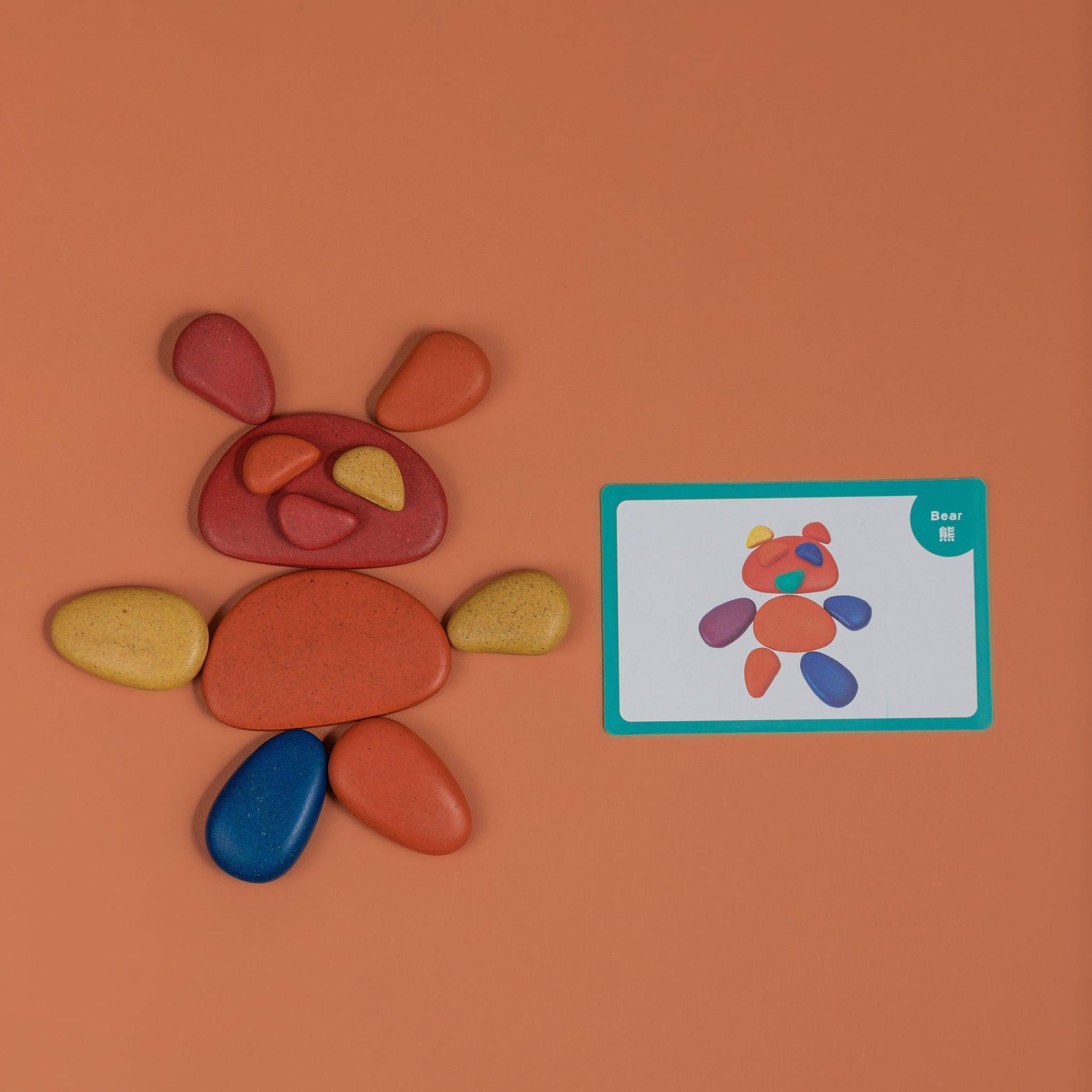 Rainbow Pebbles ( Earth ) - tiny tree toys - tiny tree toys
