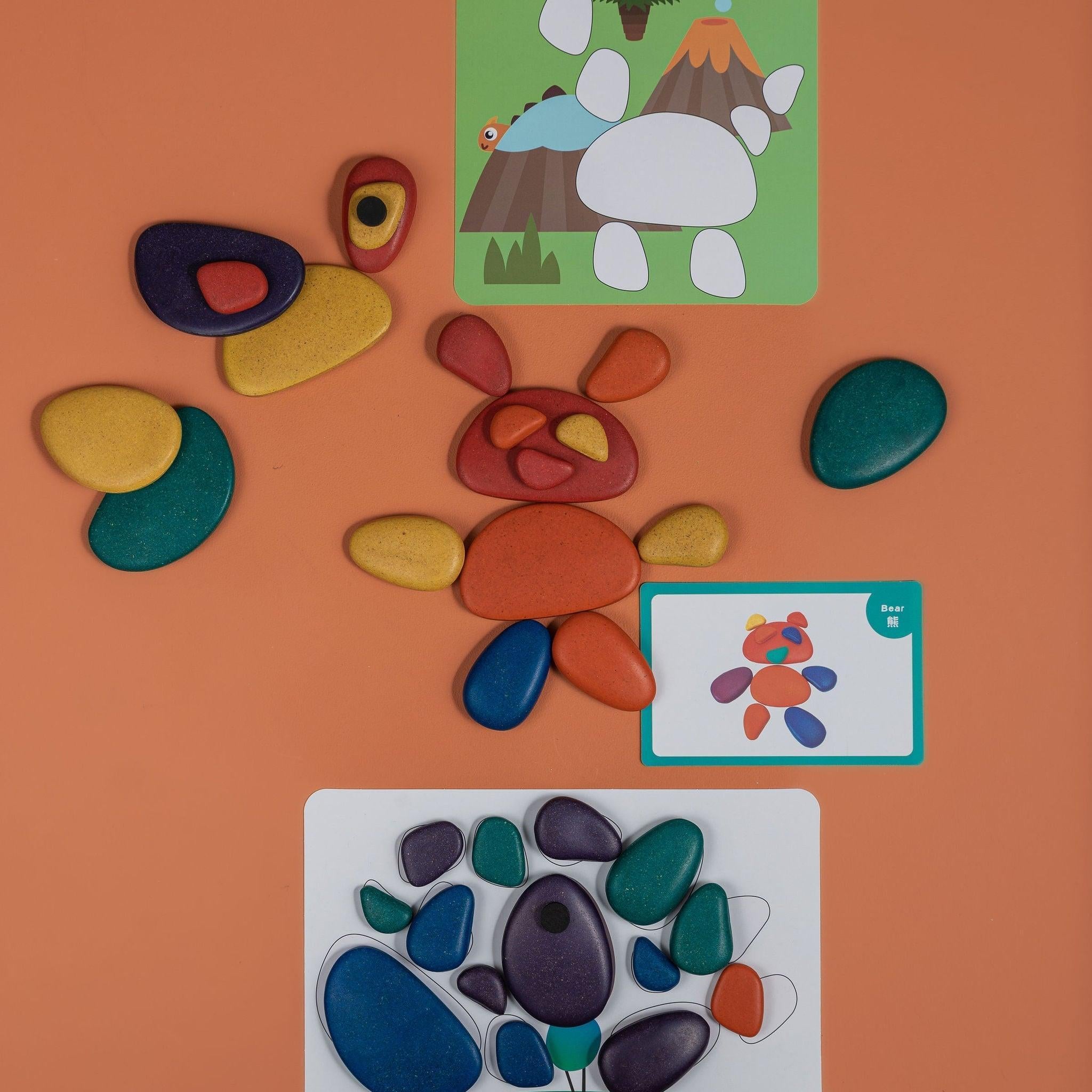 Rainbow Pebbles ( Earth ) - tiny tree toys - tiny tree toys