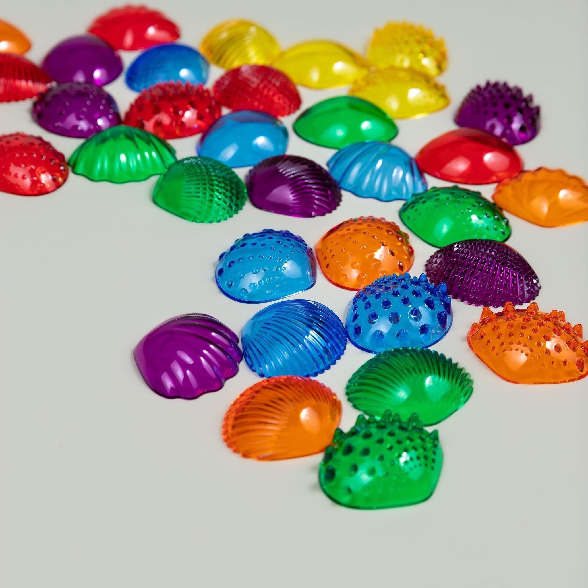 Tactile Shells- Transparent - tiny tree toys - Edx education