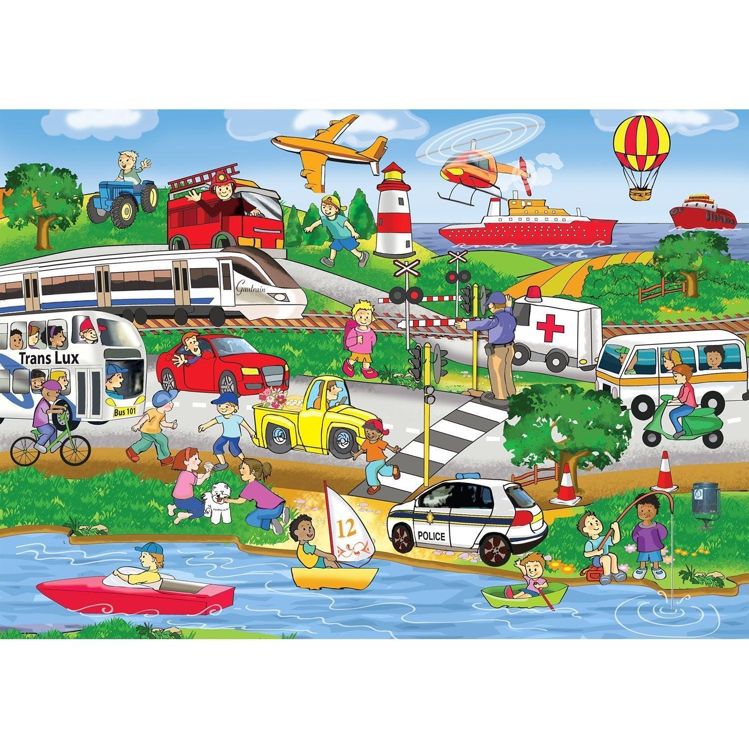 Transport Puzzle 24 Pcs - tiny tree toys - Smart Thinking