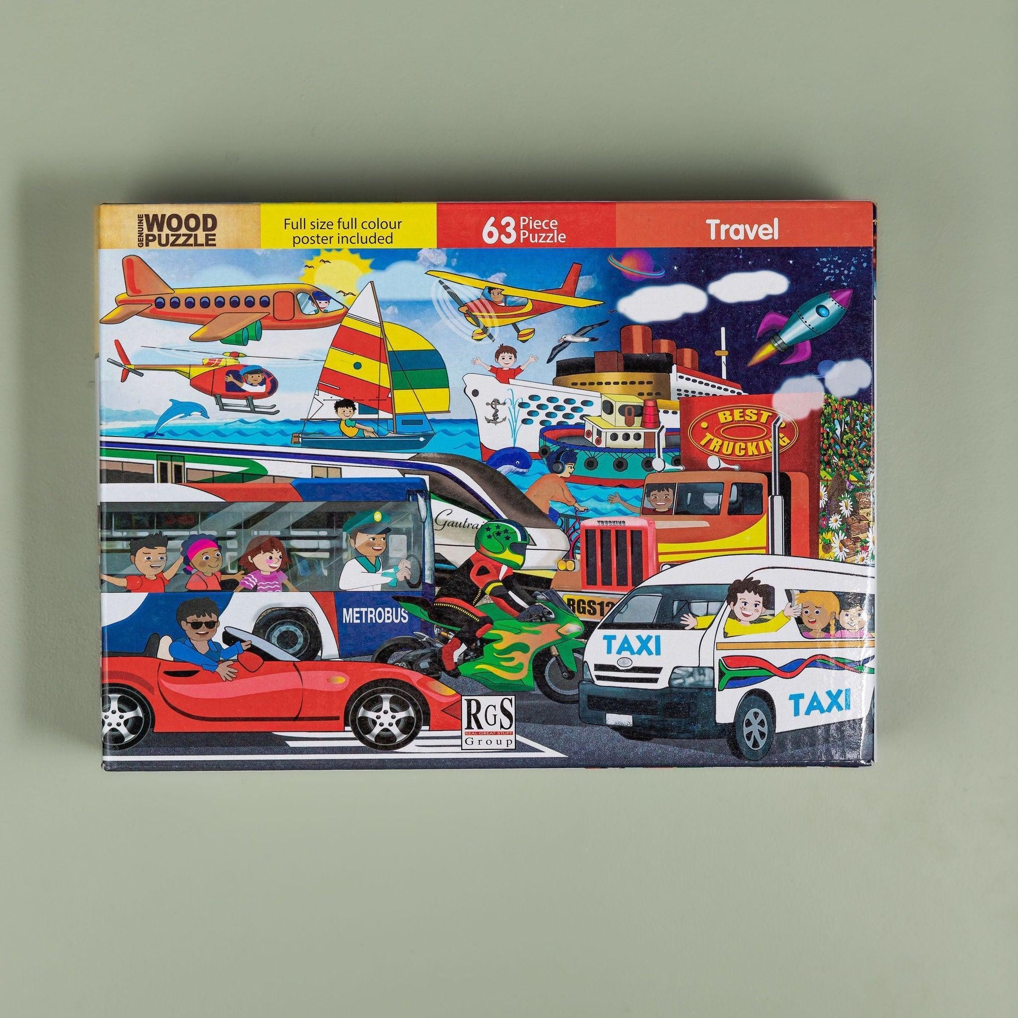 Travel Puzzle 63 Pc - tiny tree toys - Smart Thinking