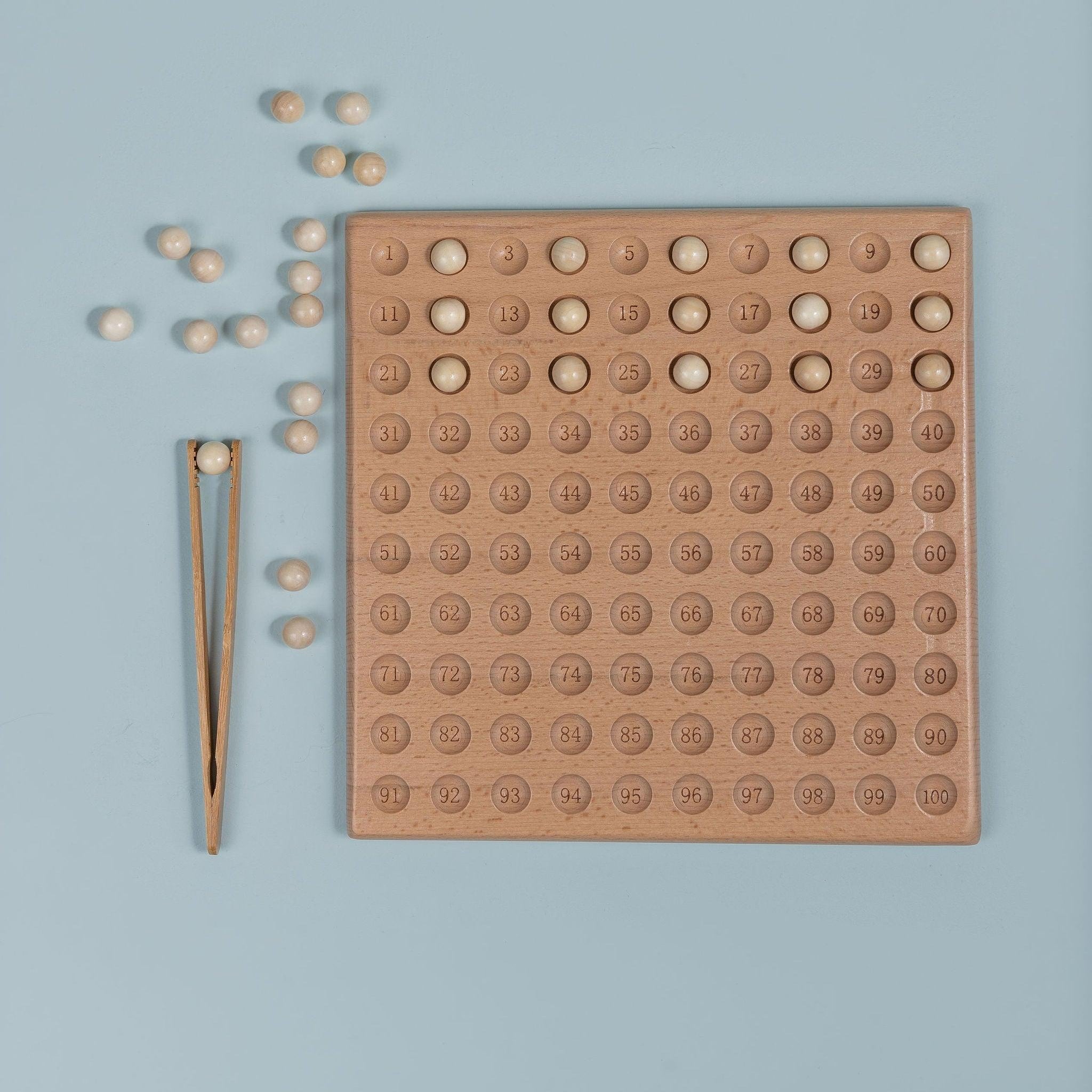 Wooden 100 Number Board - tiny tree toys - tiny tree toys