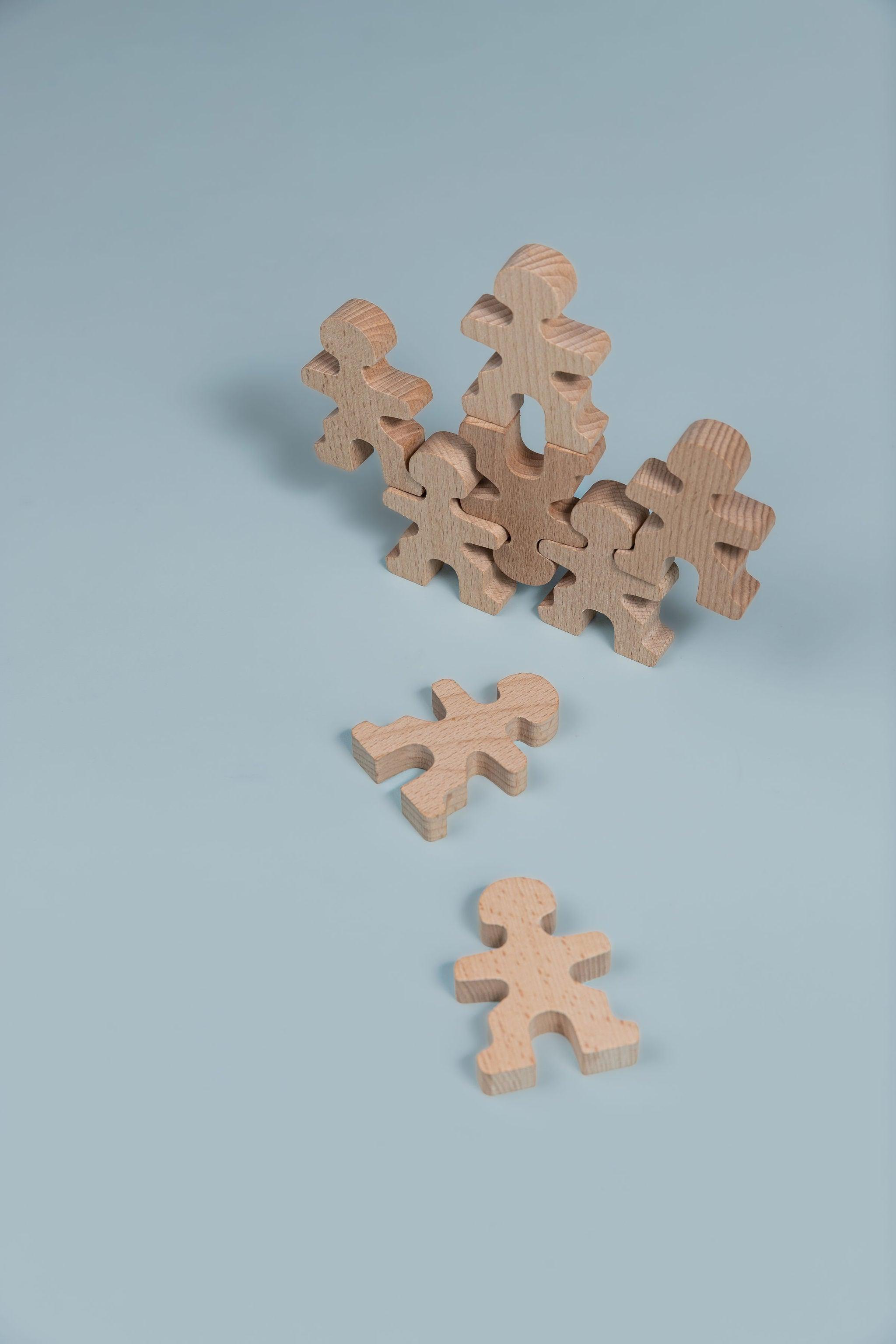 Wooden Balancing Men 18 Pc - tiny tree toys - tiny tree toys